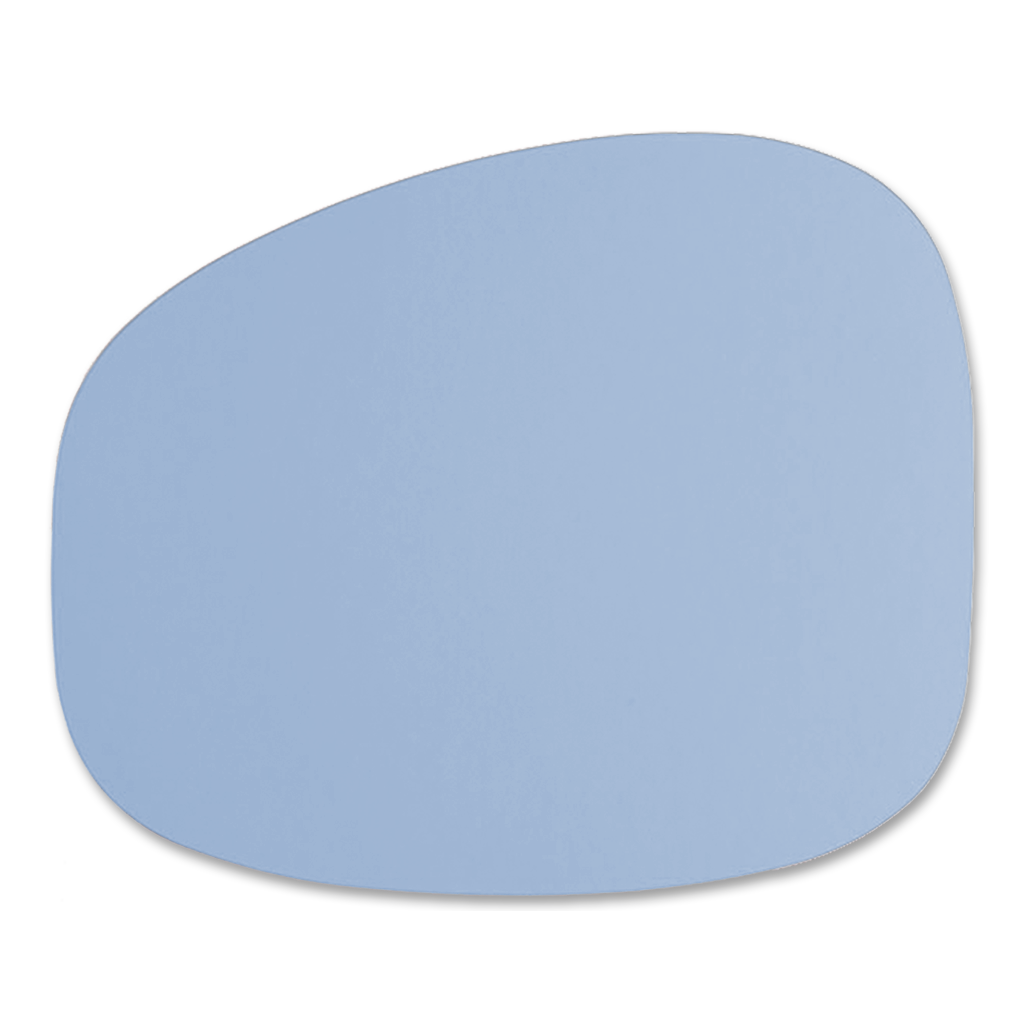 Stone Tischset 100% Recyceltes Leder Hellblau