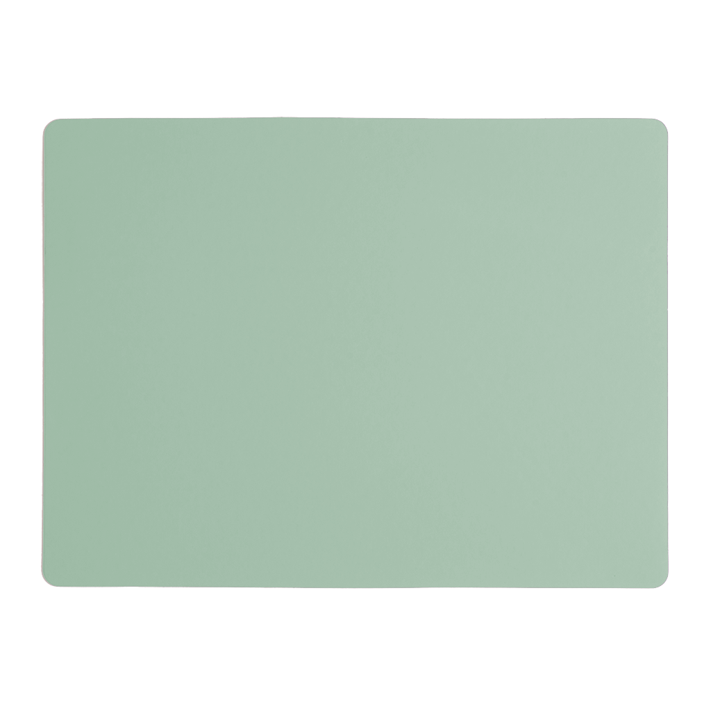 Placemat Rectangular 100% Recycled Leather Mint