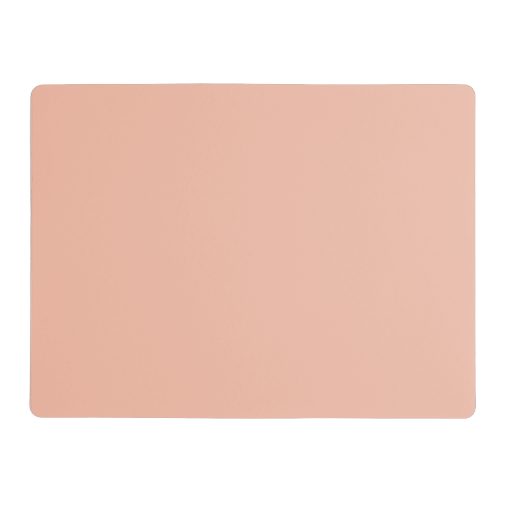 Placemat Rectangular 100% Recycled Leather Pink