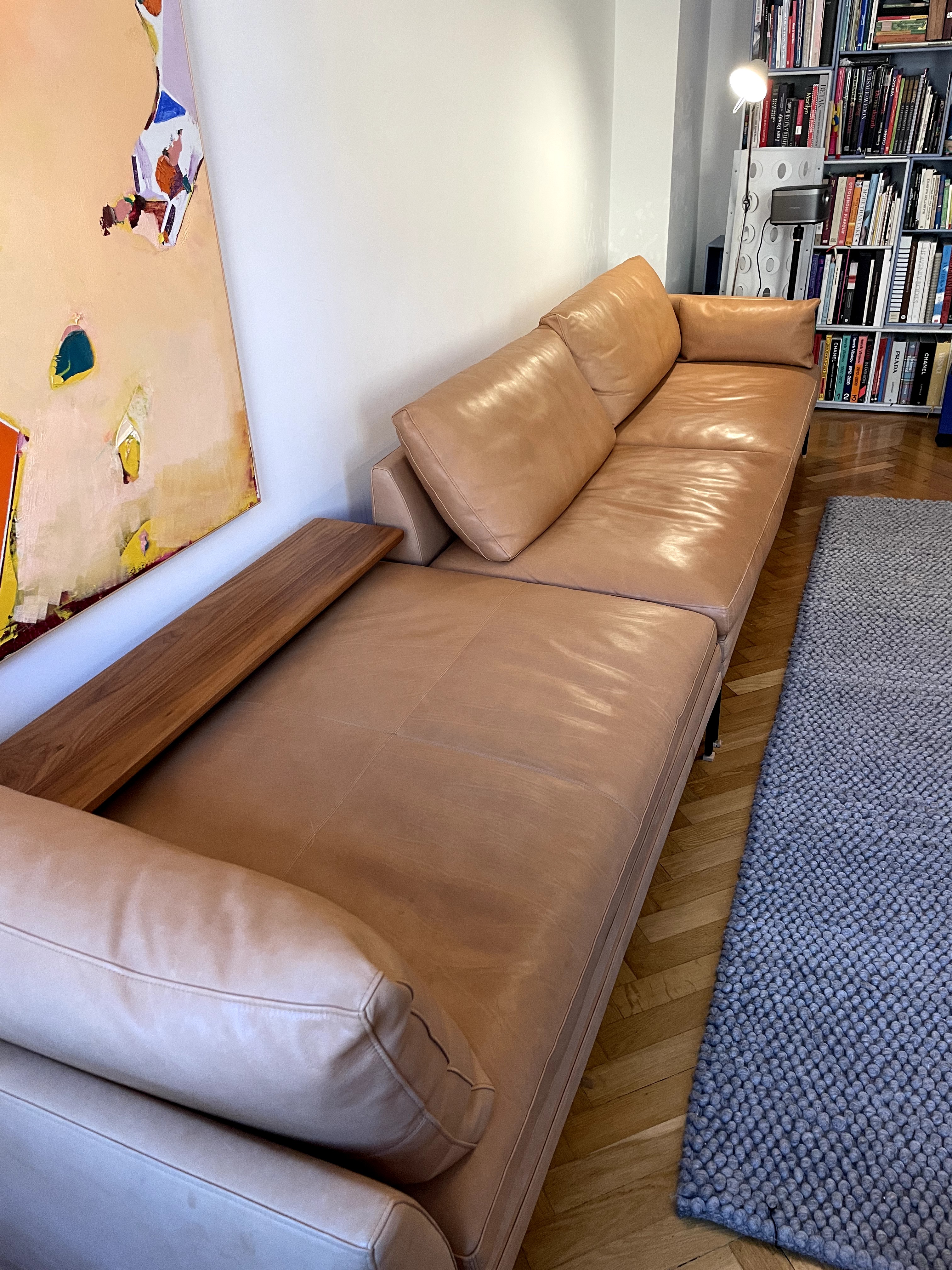 William Combination A Sofa Leather Beige