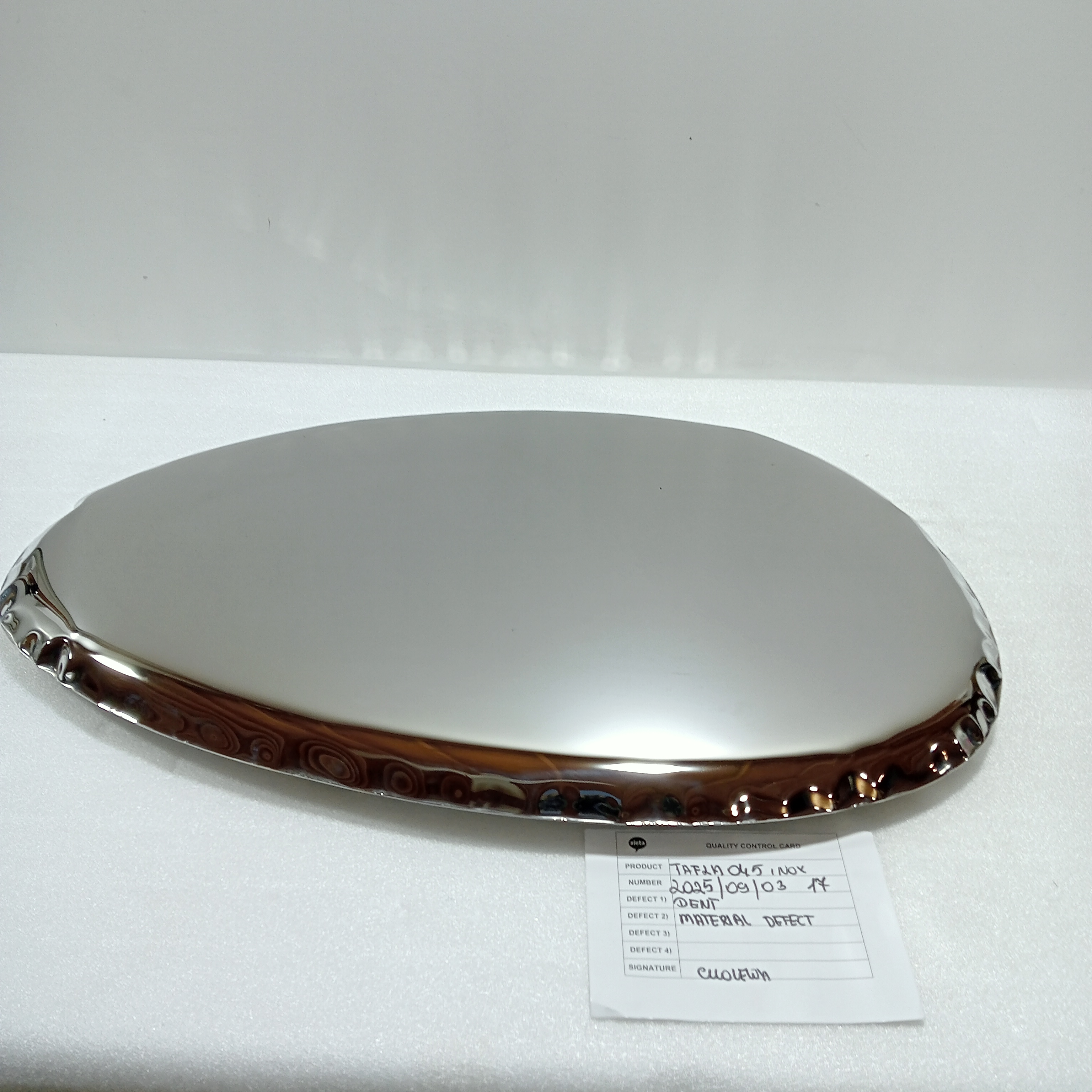 Tafla Spiegel O4.5 Edelstahl Inox Poliert Silber