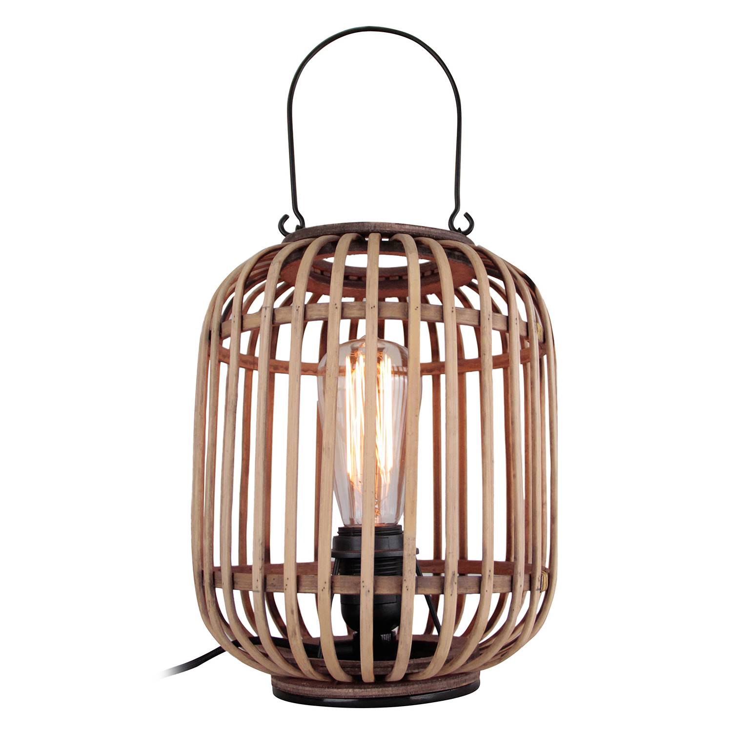 Tischleuchte Woodrow Braun