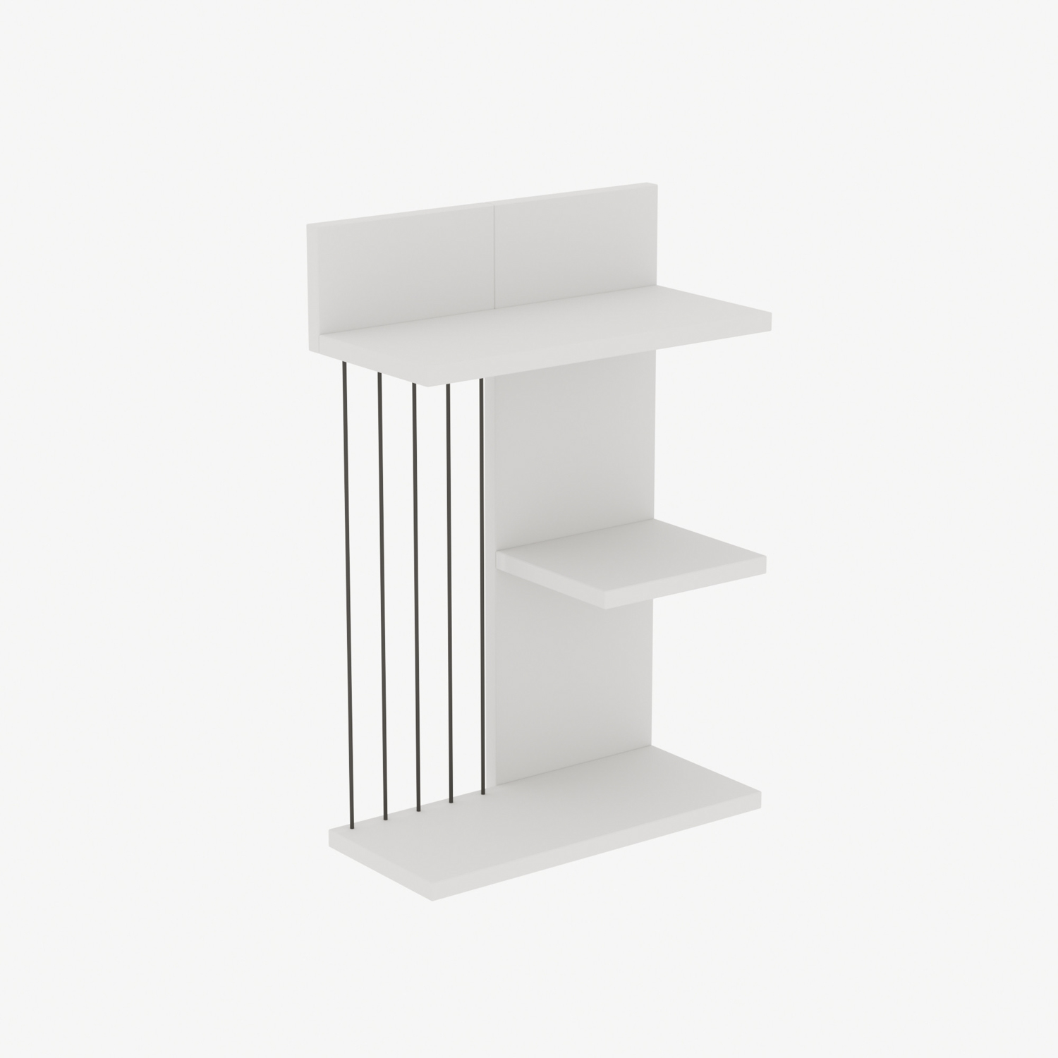 Kinik Wall shelf Wood veneer White