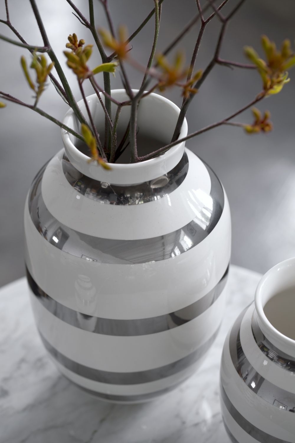 Omaggio Keramikvase Weiß