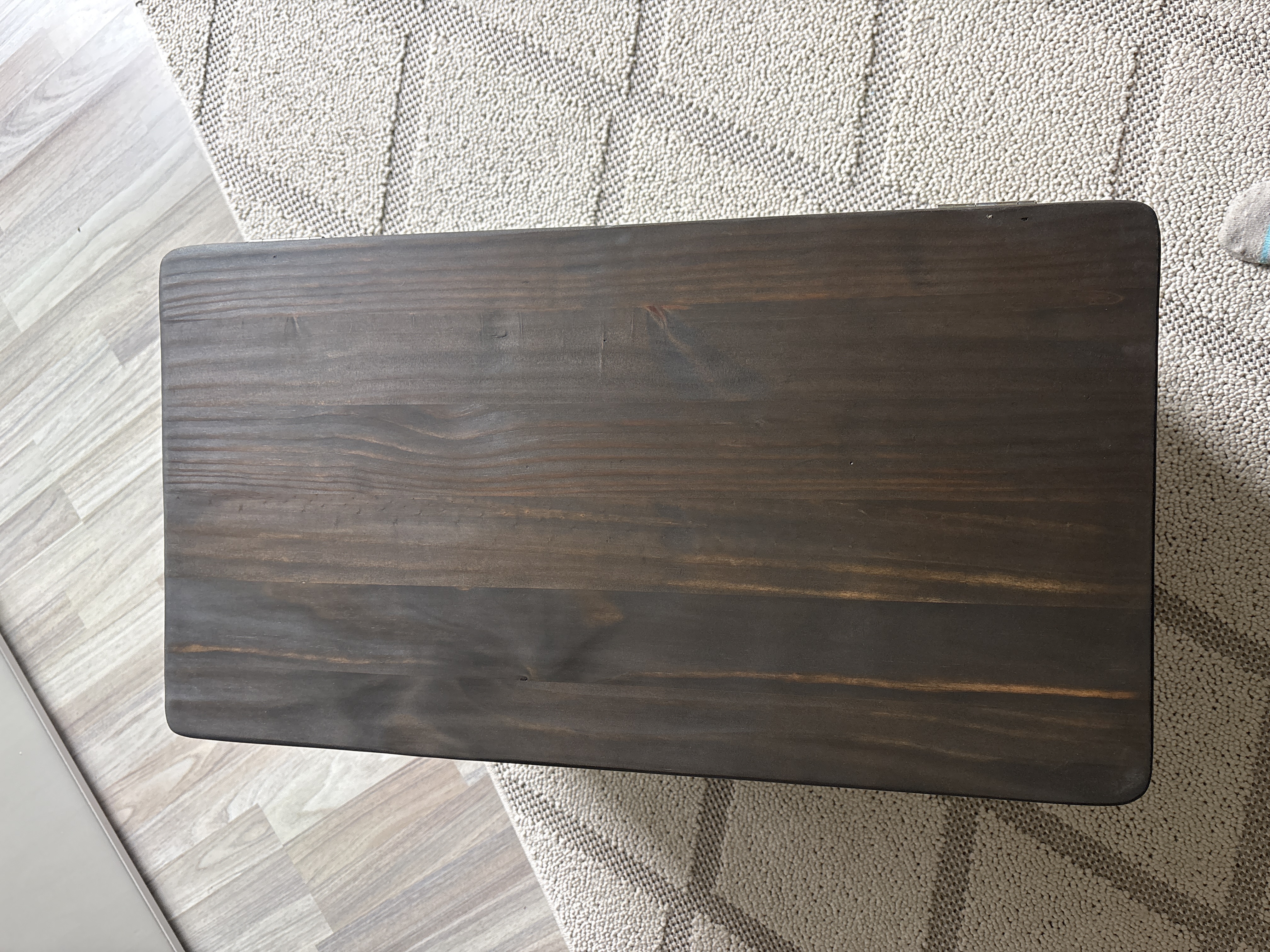 Aufbewahrungstruhe auf Rollen Holz Grün