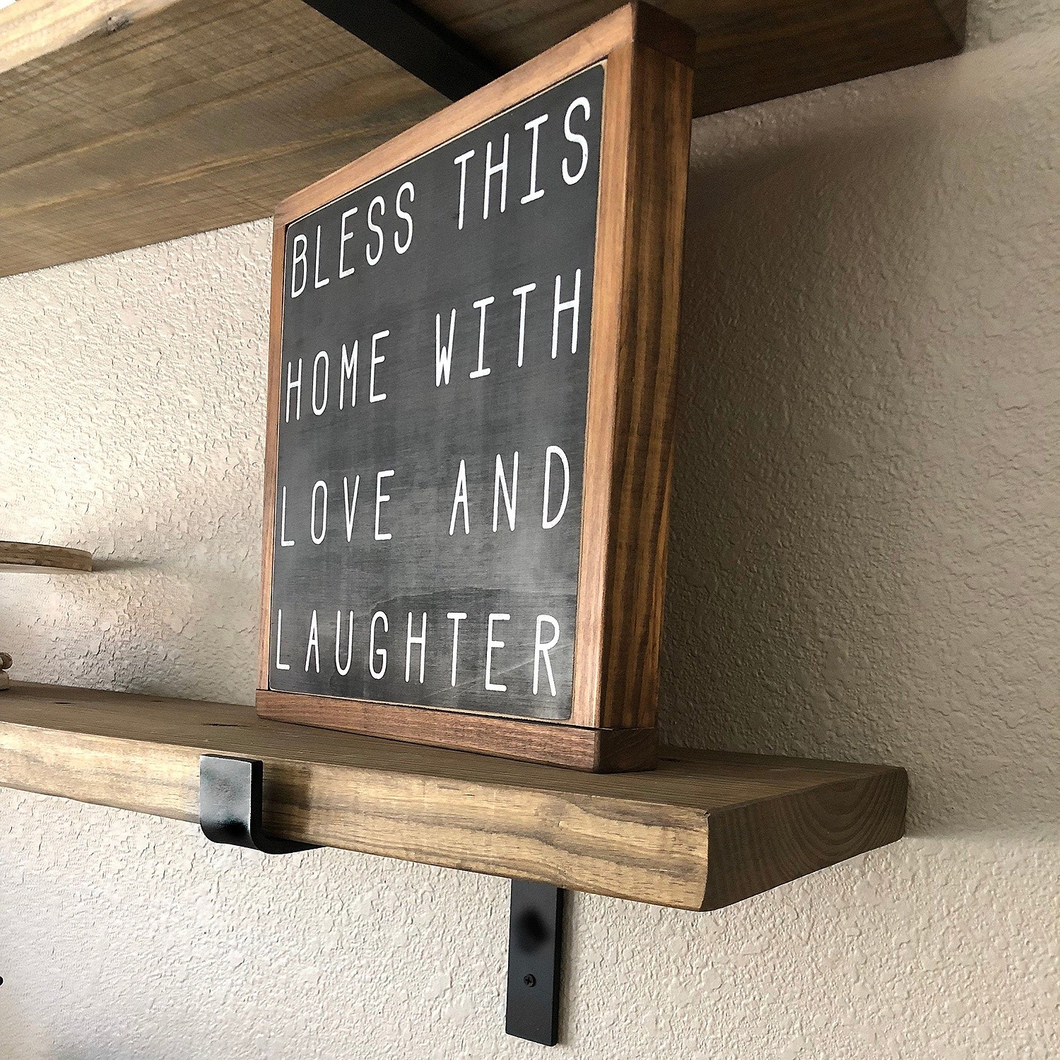 Lam006 Wooden shelf veneer Black