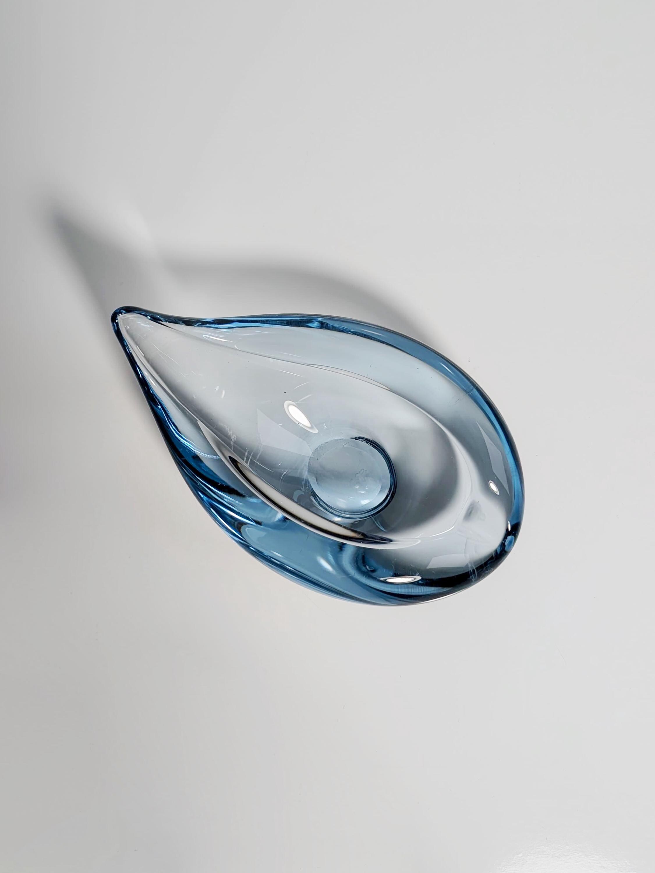 Vintage Schale Glas Blau