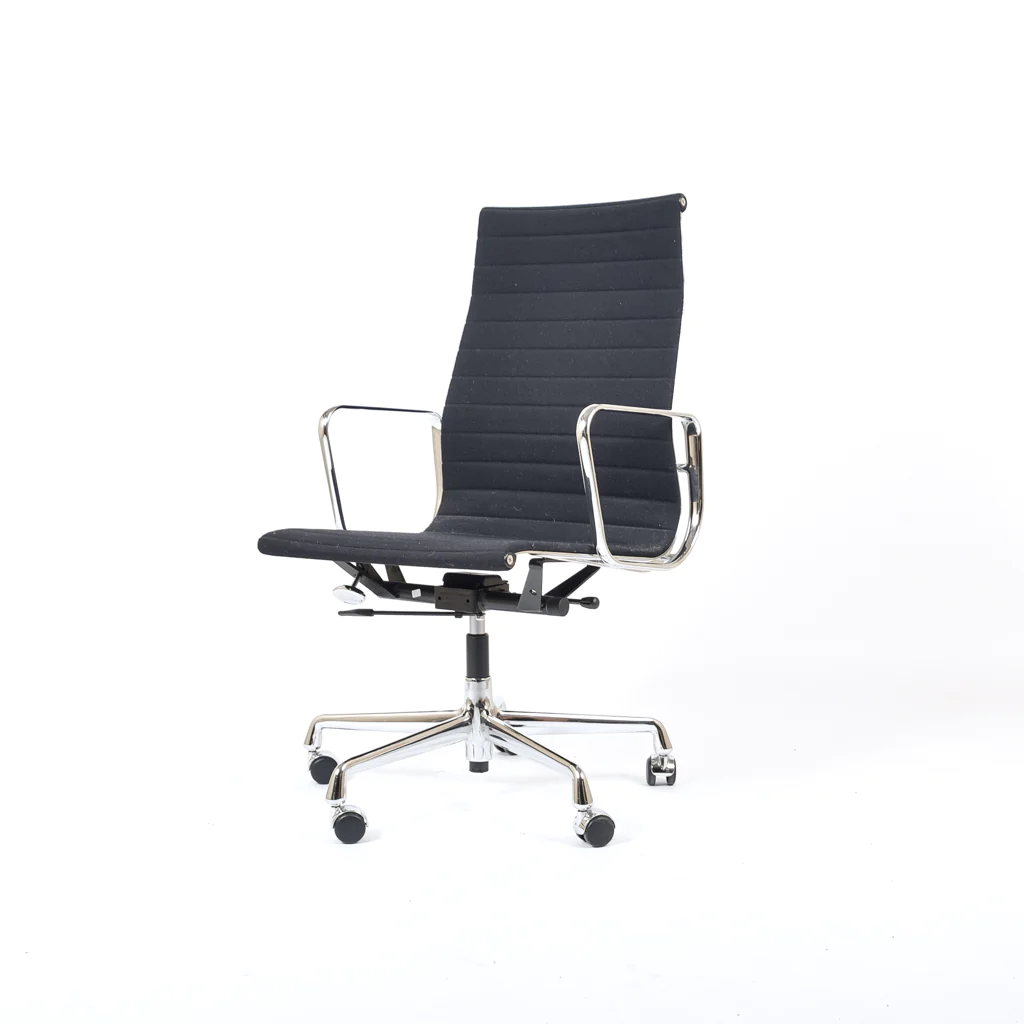 Eames EA119 Bürostuhl Textil Aluminium Schwarz 