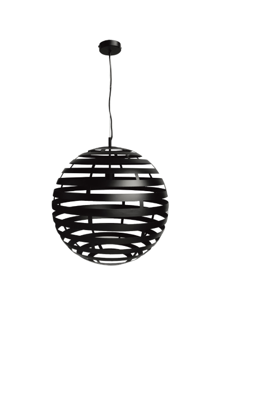 Pendant lamp metal black