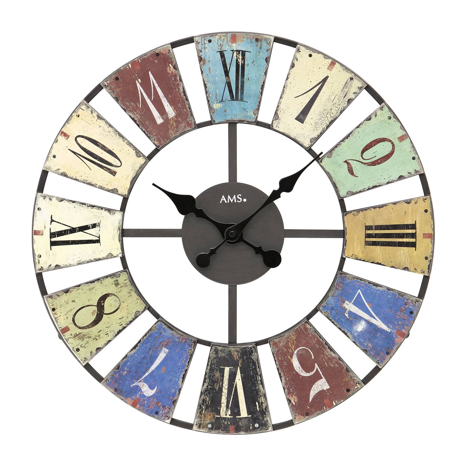 Wanduhr Areal Quarz Mehrfarbig