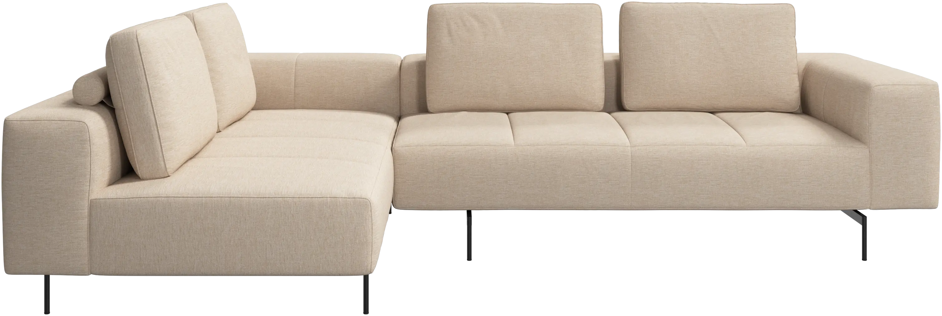 Amsterdam Ecksofa mit Loungemodul Tomelilla Stoff 3145 Beige