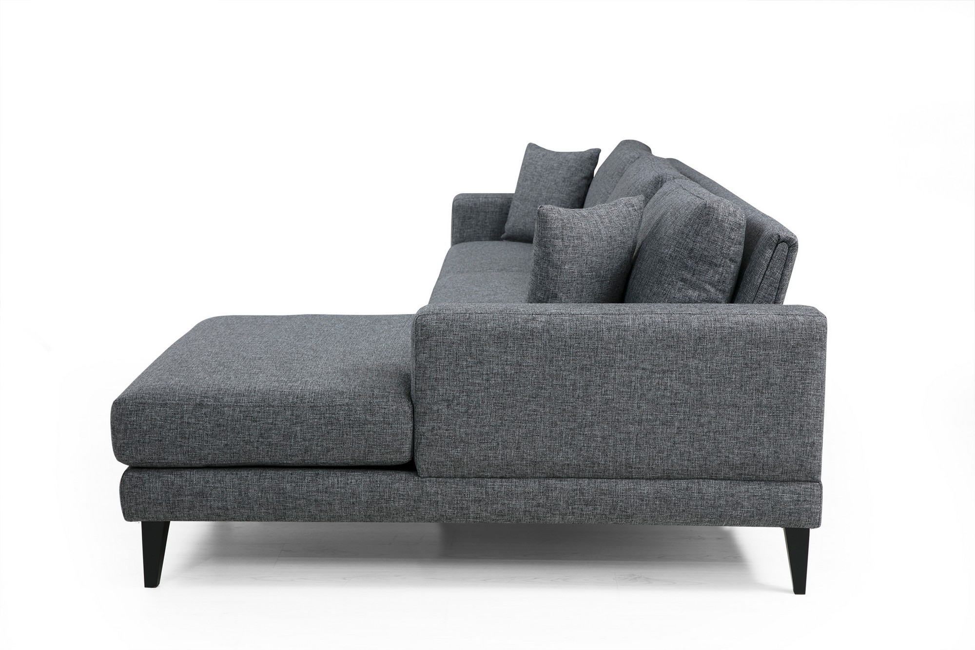 Nordic Ecksofa Rechts Grau