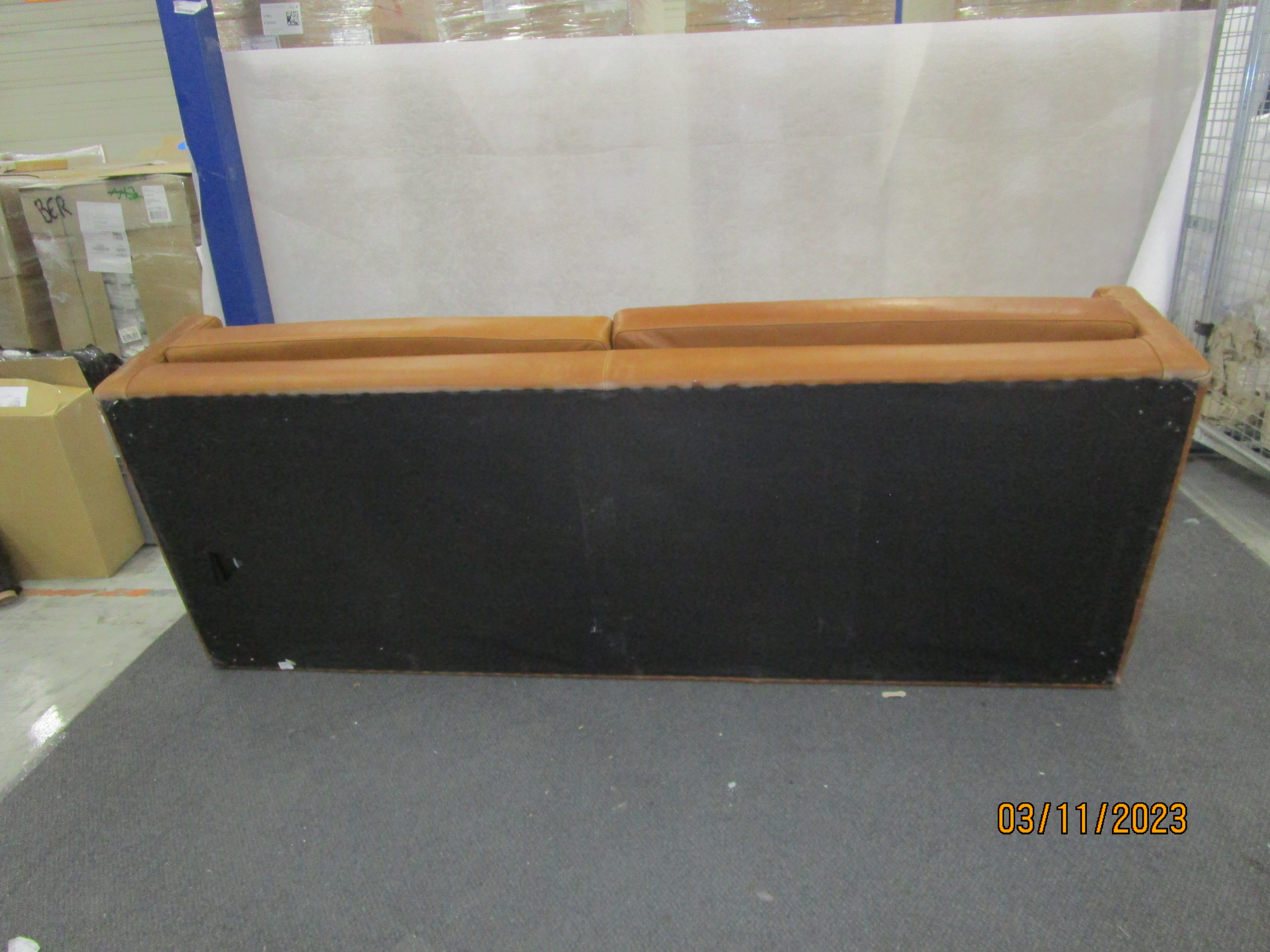 Astha Sofa 3-Sitzer Leder Bronze