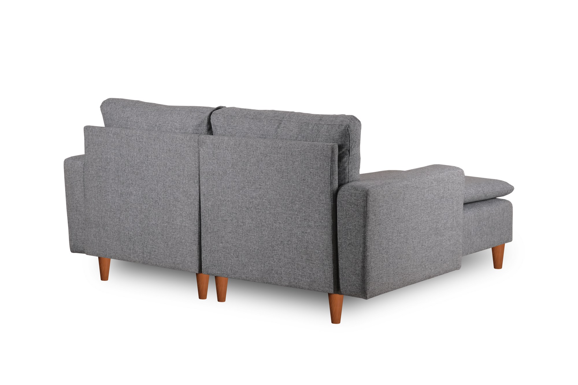 Lungo Mini Ecksofa Hellgrau