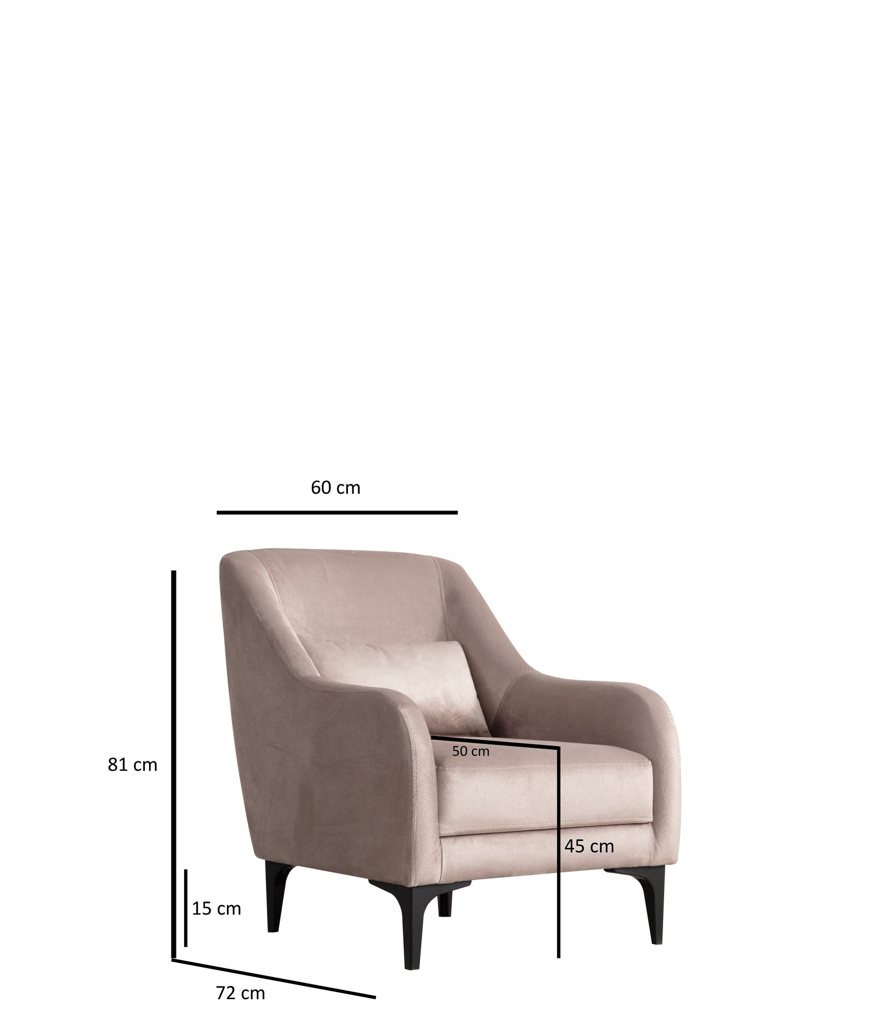 Here is the translation of the German parts, preserving the original formatting:

Astana Armchair Beige