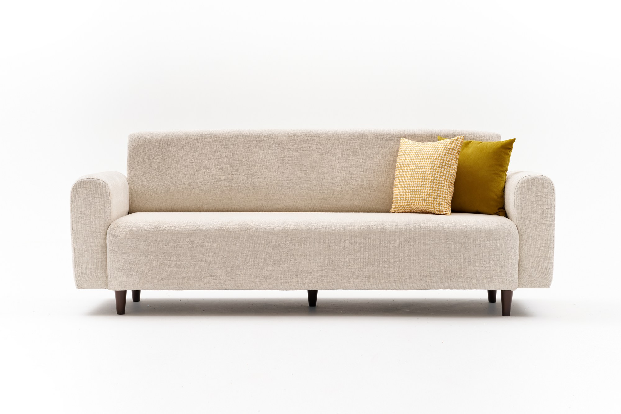 Noya Sofa 3-Sitzer Chenille Creme