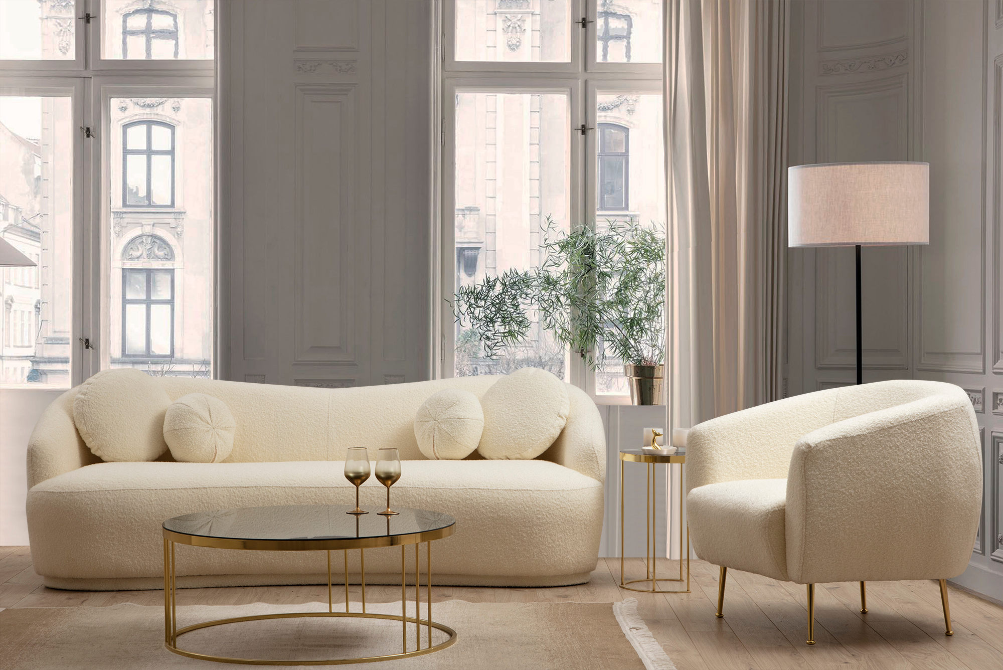 Ancona Sofa Cream