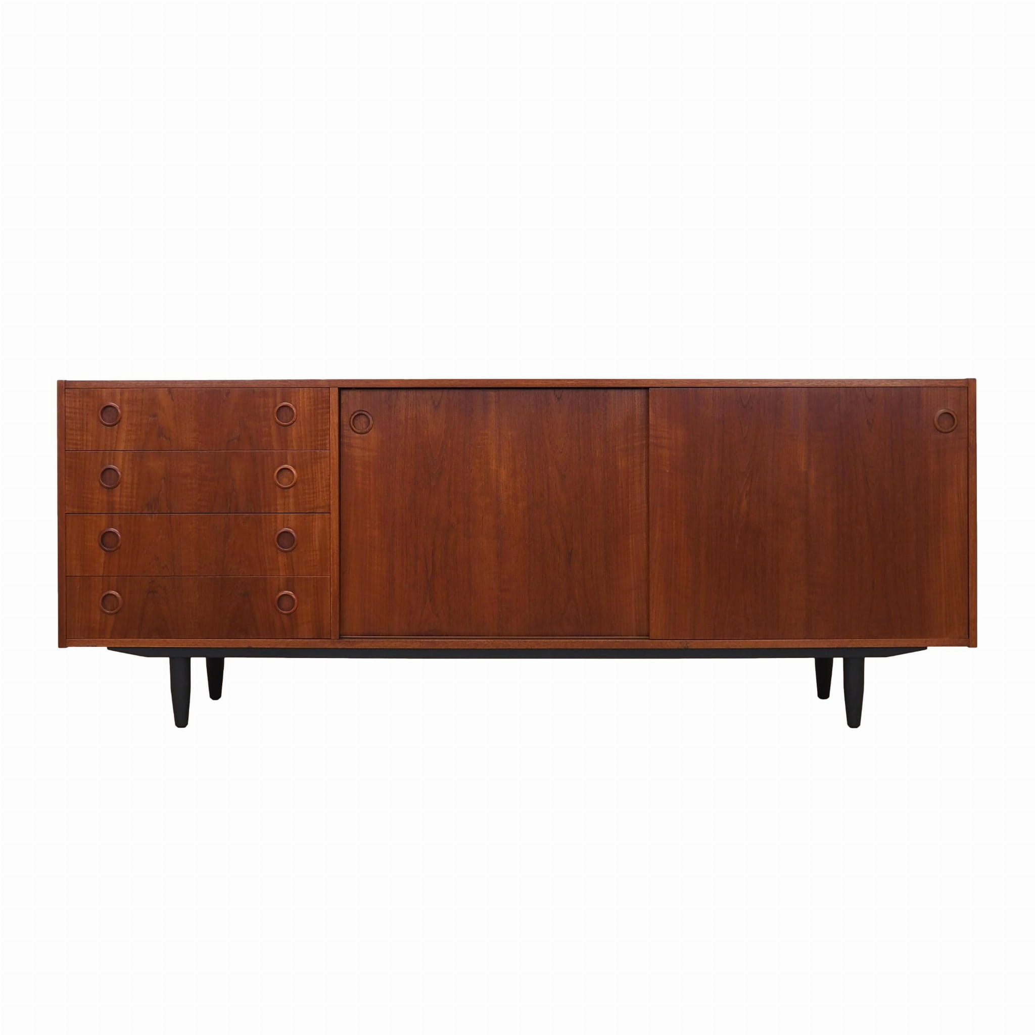 Vintage Sideboard in Legno di Teak Marrone Anni '70