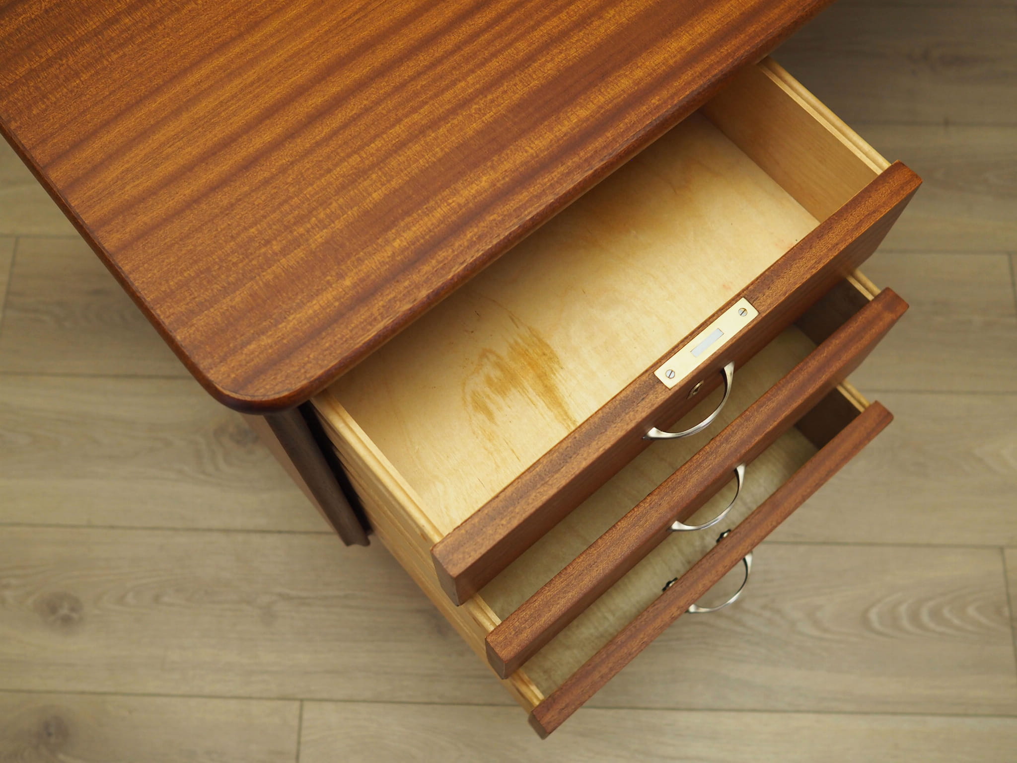 Mahogany Schreibtisch 1960 Jahre