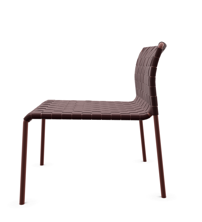 Costa Stuhl Aluminium Pulverbeschichtet Rot