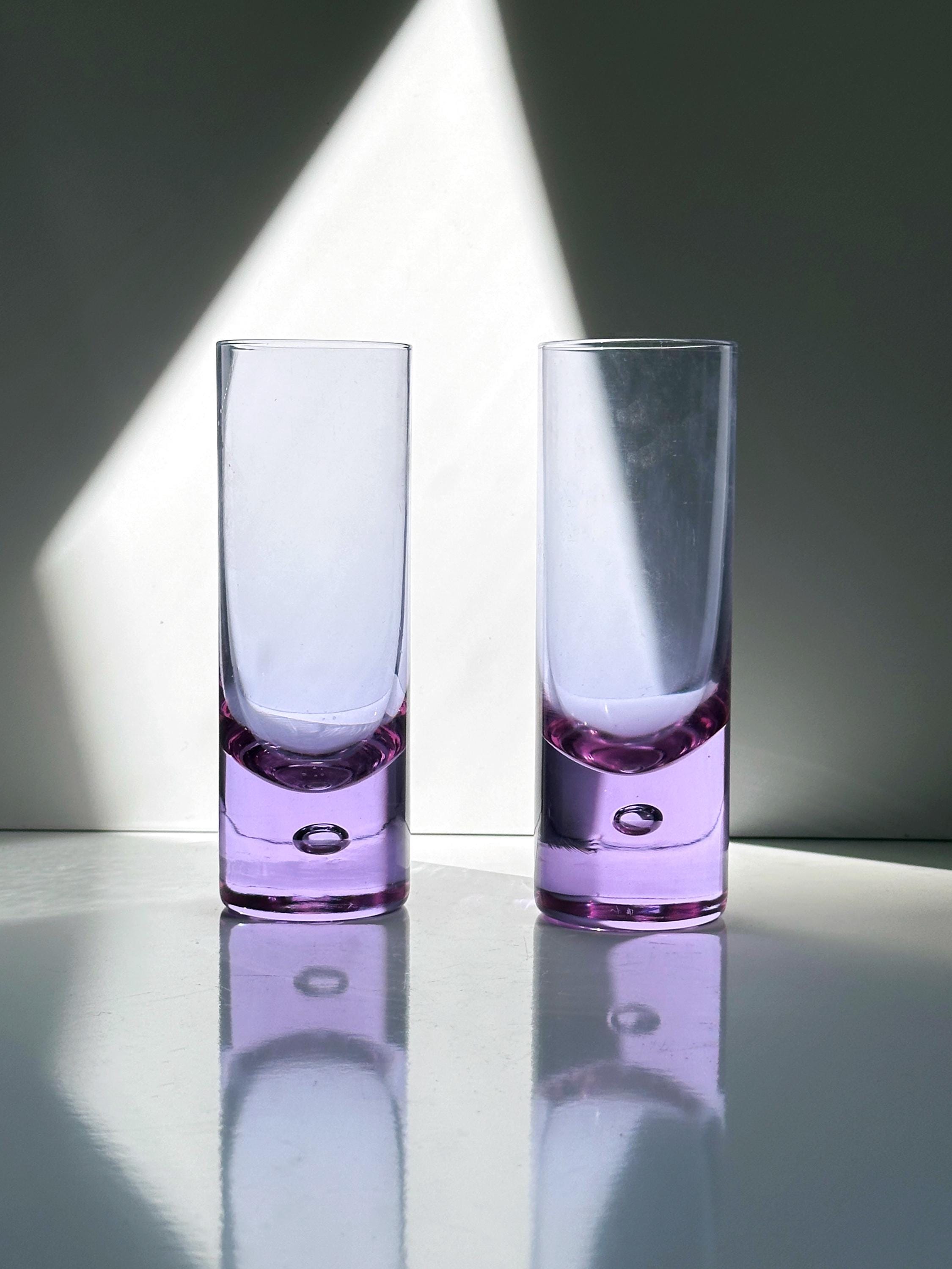 5x Vintage Longdrinkglas Kristall 1970er Jahre