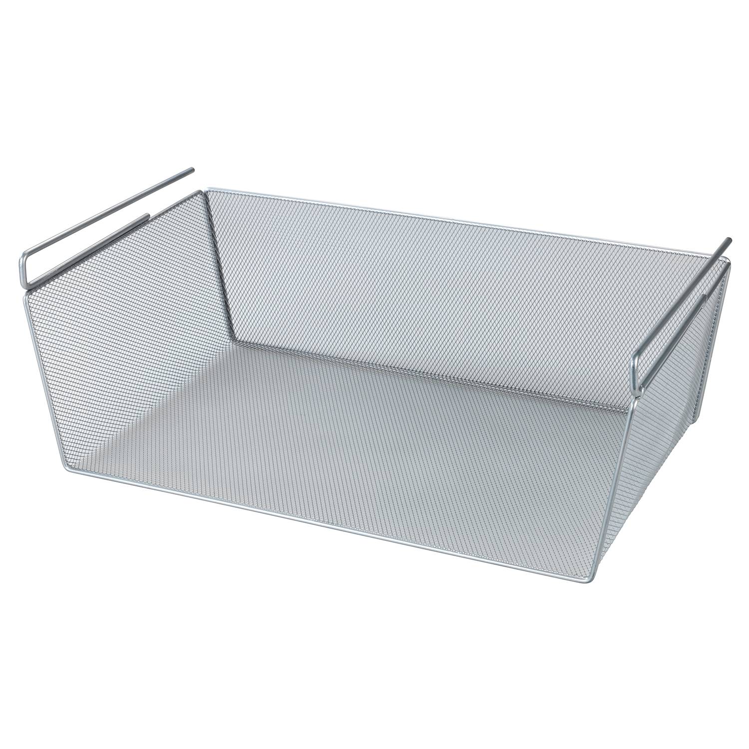 Boston Regaleinhängekorb Edelstahl Silber