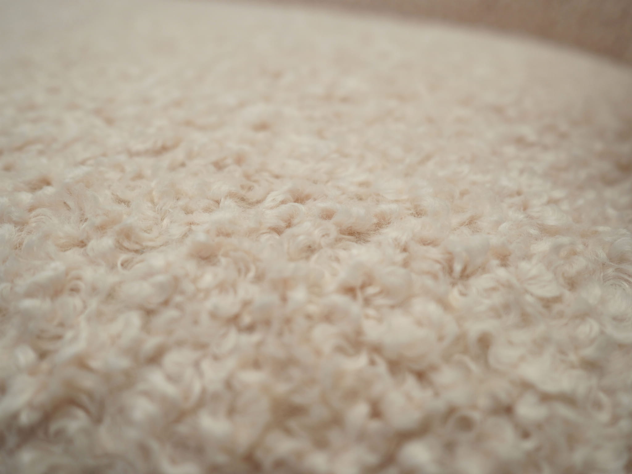 Vintage Sofa Textil Holz Creme 1970er Jahre