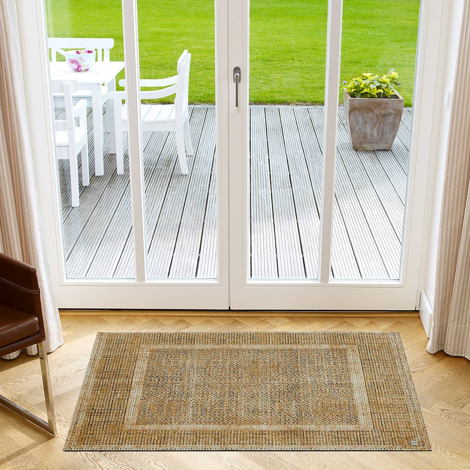 Doormat Square Honey Brown