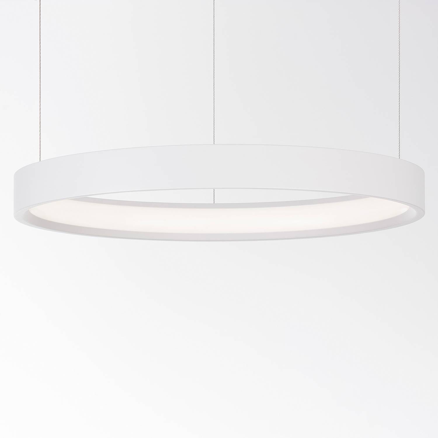 1-Flammig Pendelleuchte Perrine Aluminium Weiß
