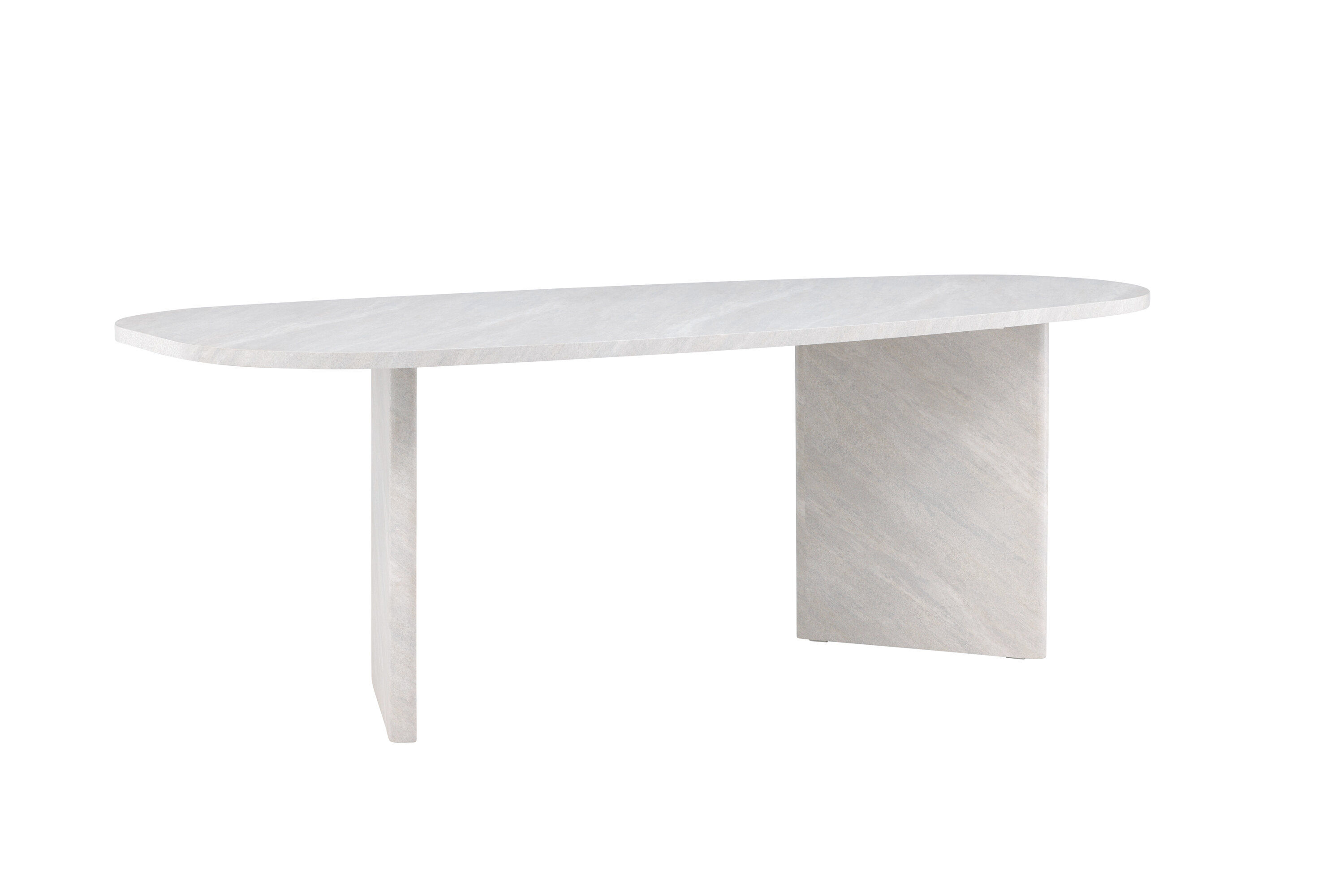 Grönvik Dining Table White Concrete Look 220x100cm