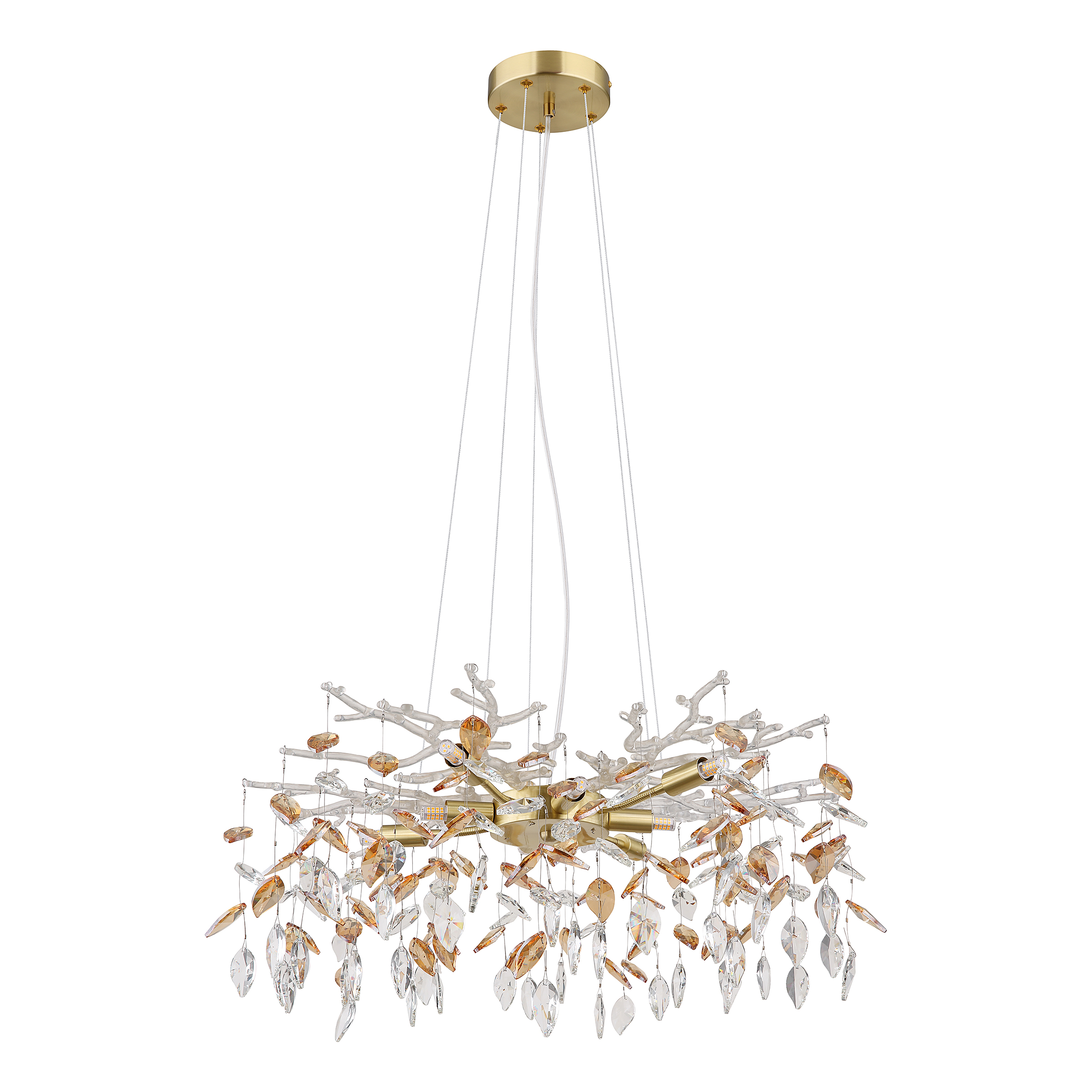 Danna Kronleuchter  8-flammig Kristallglas Eisen