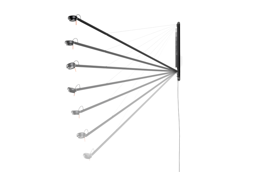 Fifty Fifty Wandleuchte Schwarz