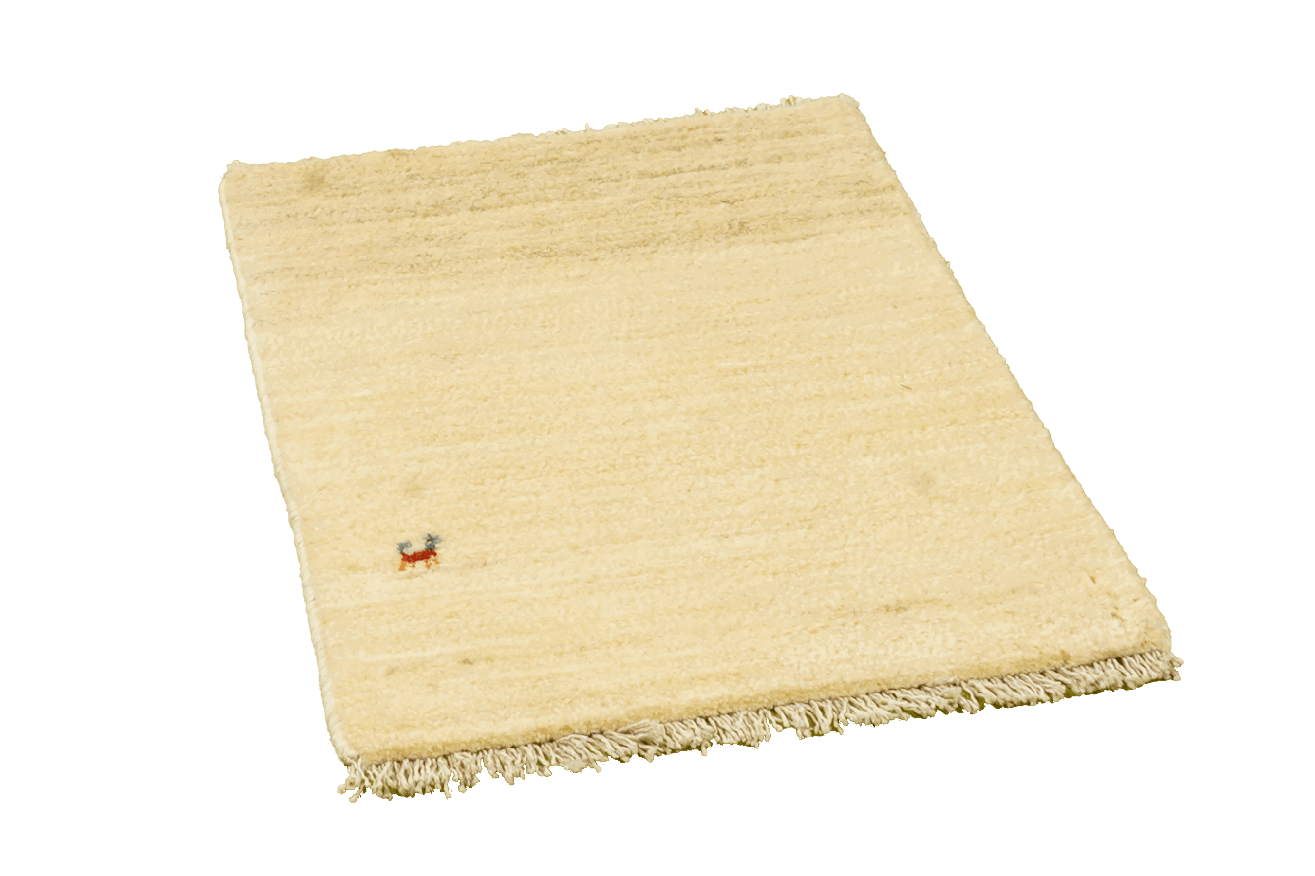Gabbeh Teppich Wolle Beige