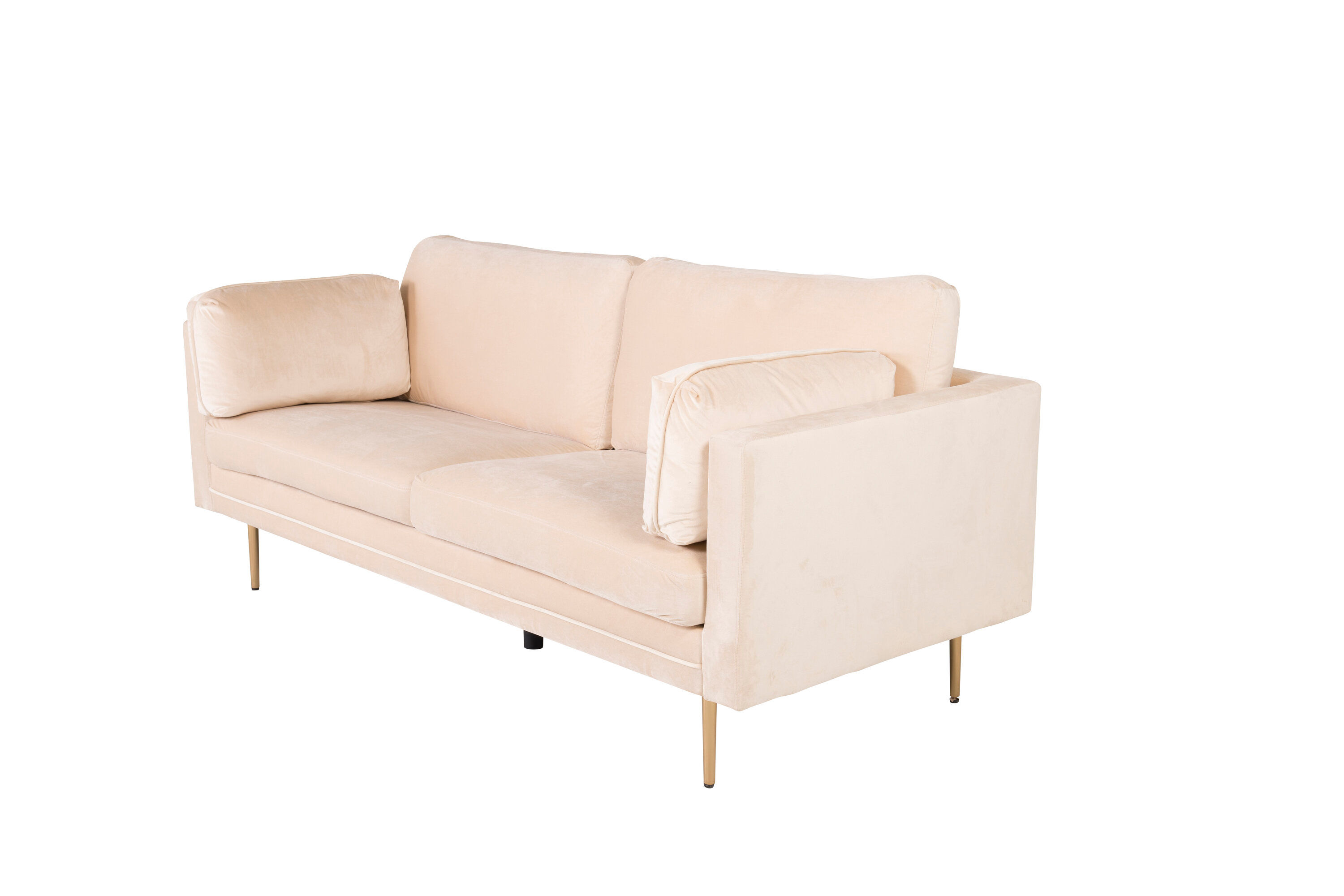 Boom Sofa 3-Seater Velvet Cream
