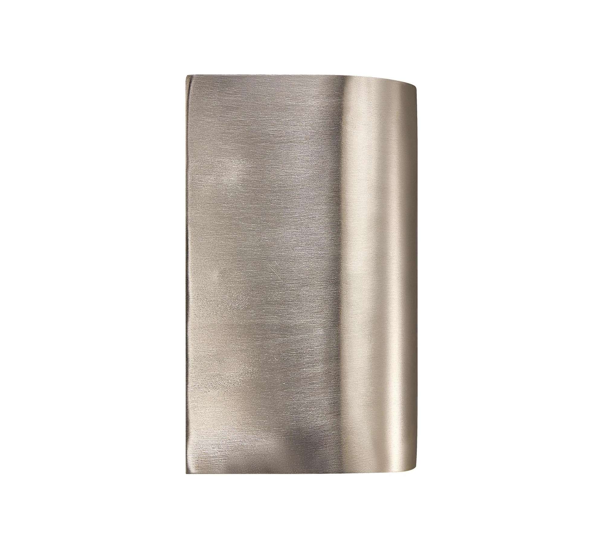 Wandleuchte 2-flammig Metall Silber