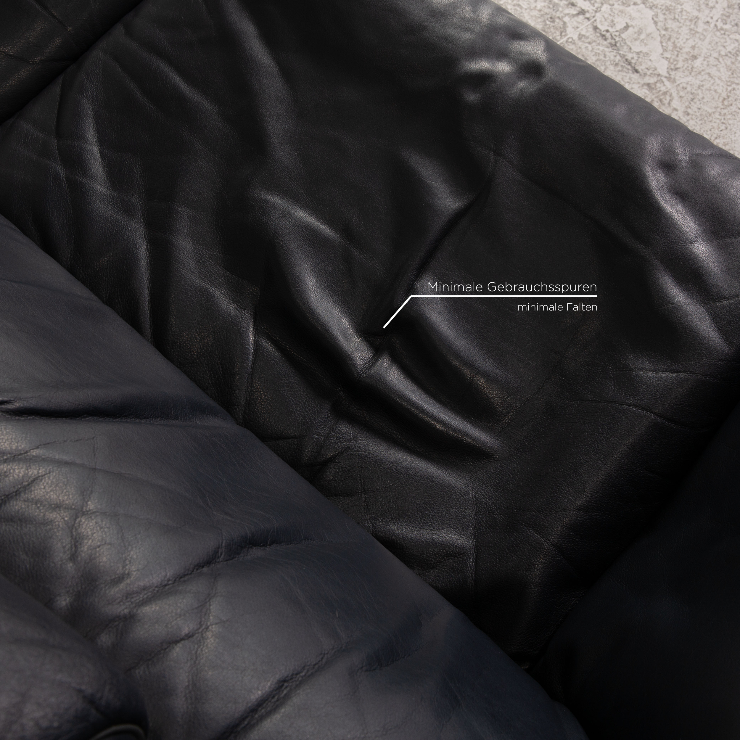 DS 140 Sofa 2-Sitzer Leder Dunkelblau