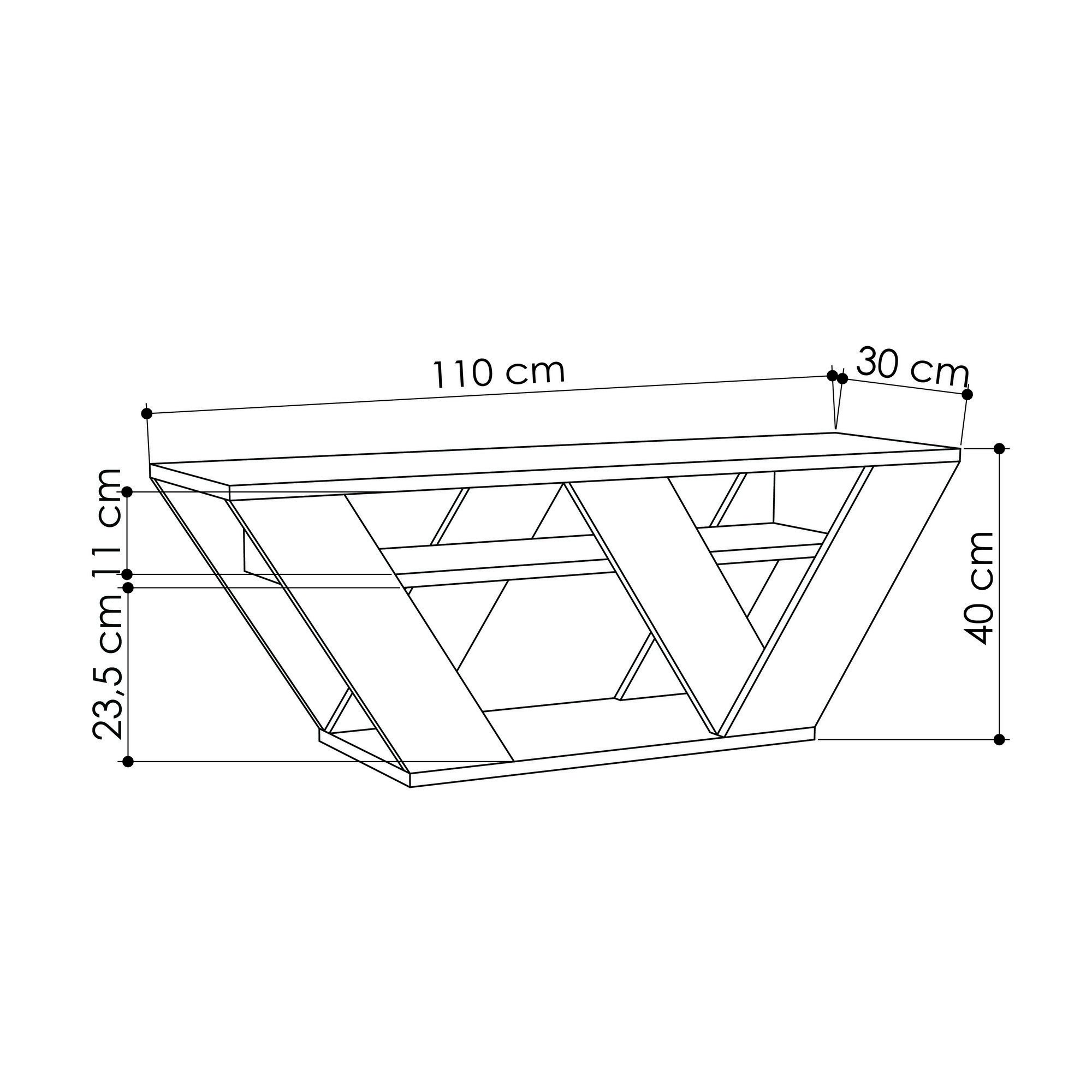 Pipralla Lowboard Anthrazit