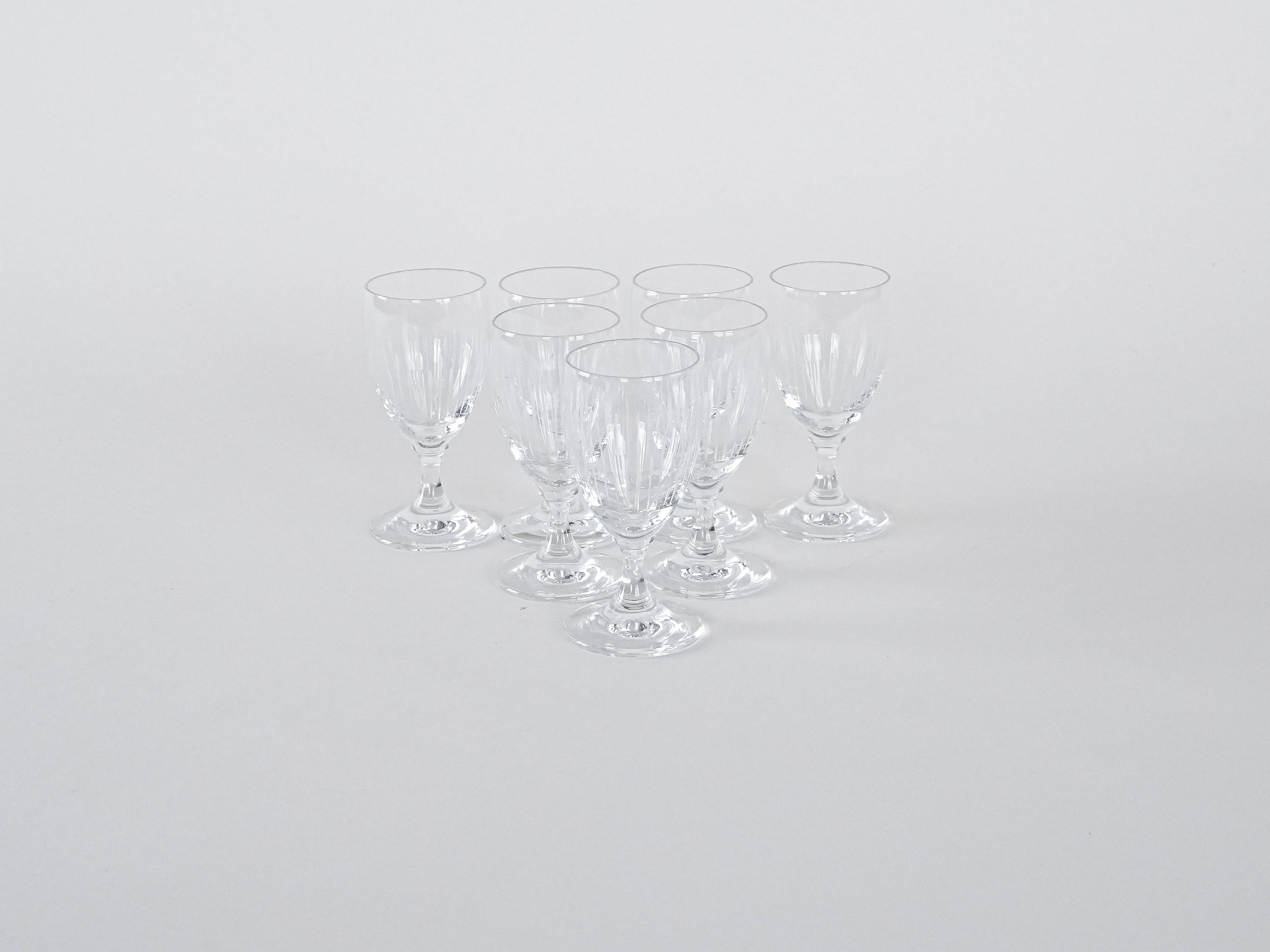 Crystal glasses 7x Transparent