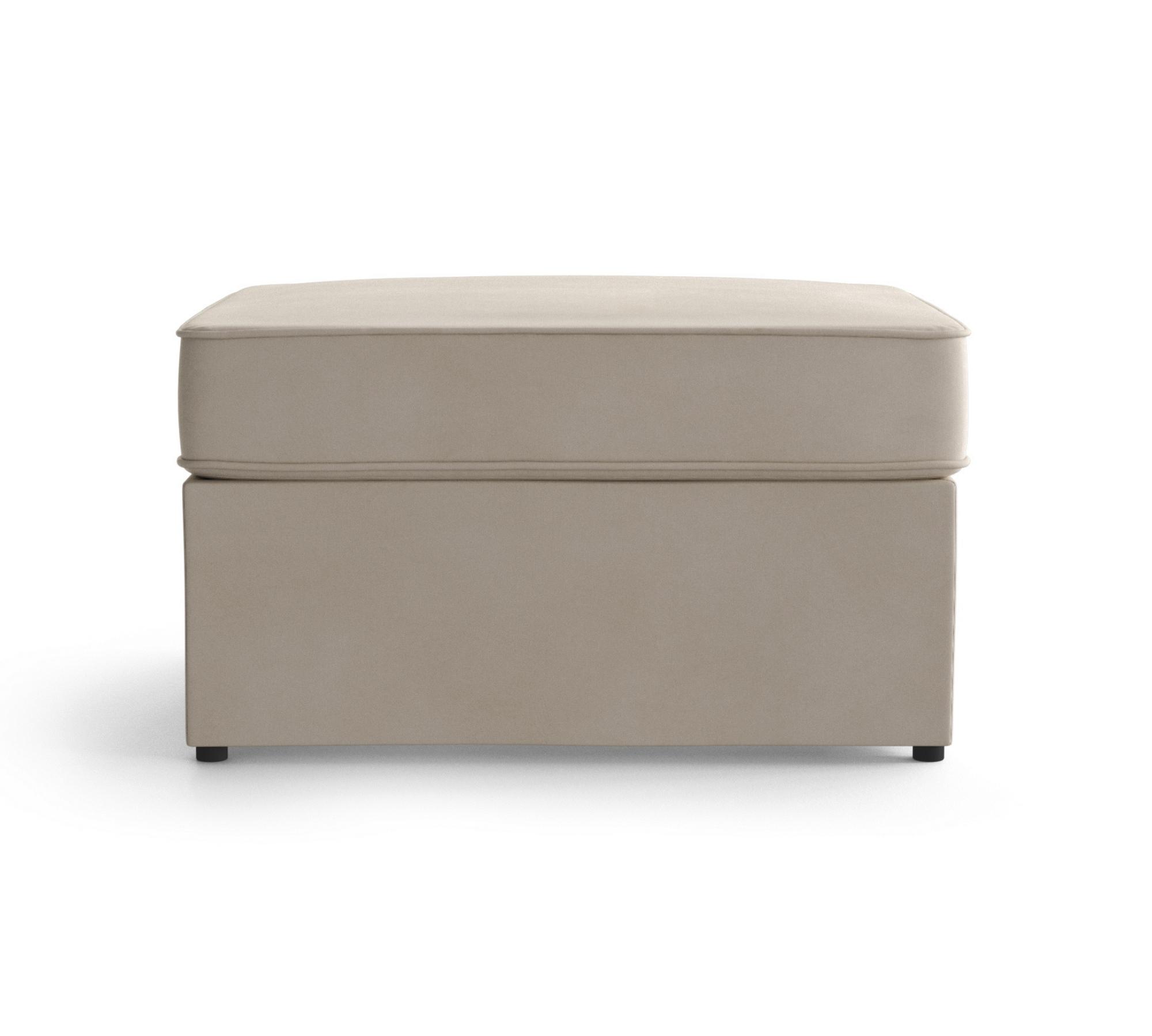 Wandelbarer Pouf mit Klappbett 70x180cm Creme