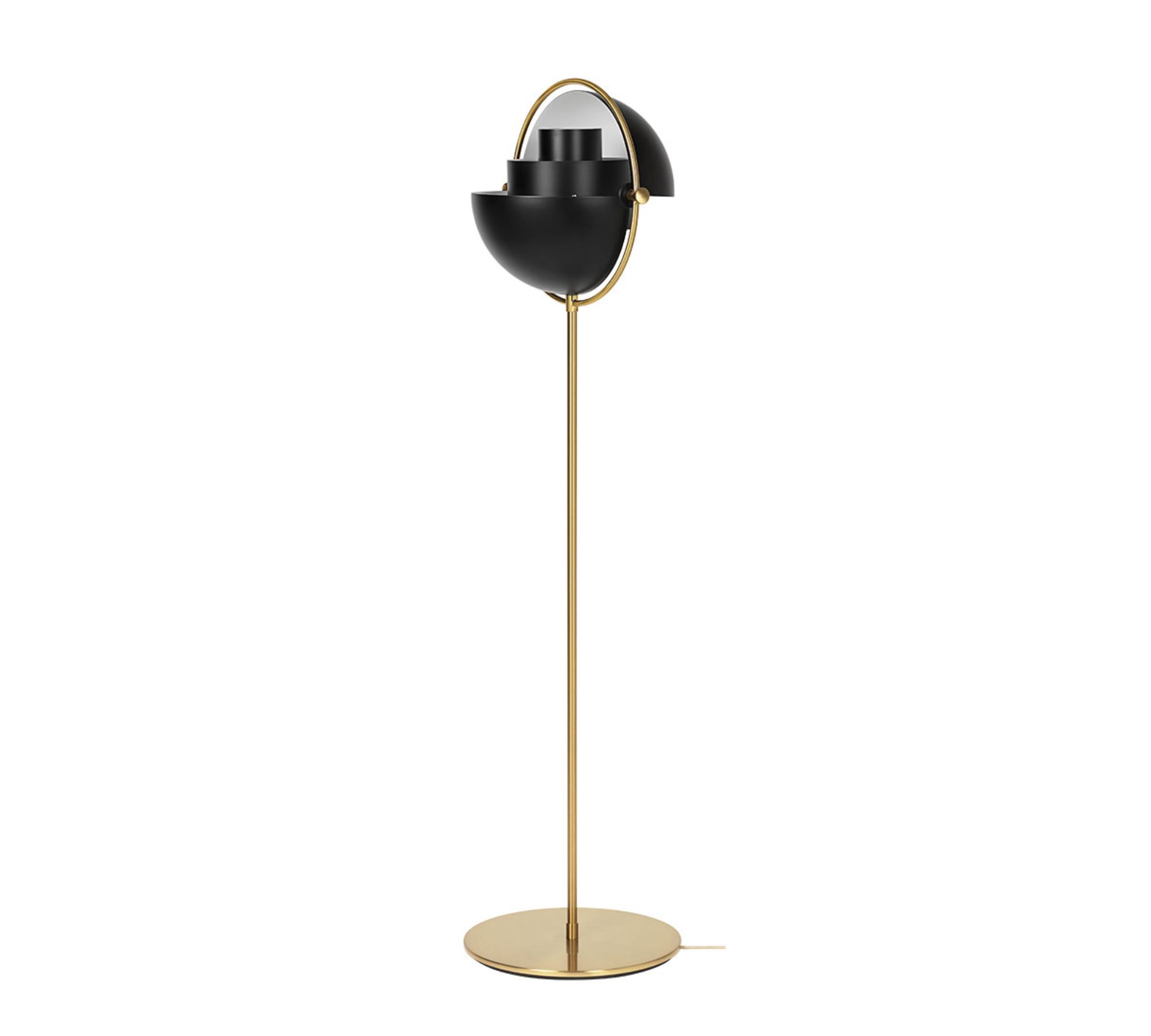 Multi-Lite Floor Lamp Metal Black