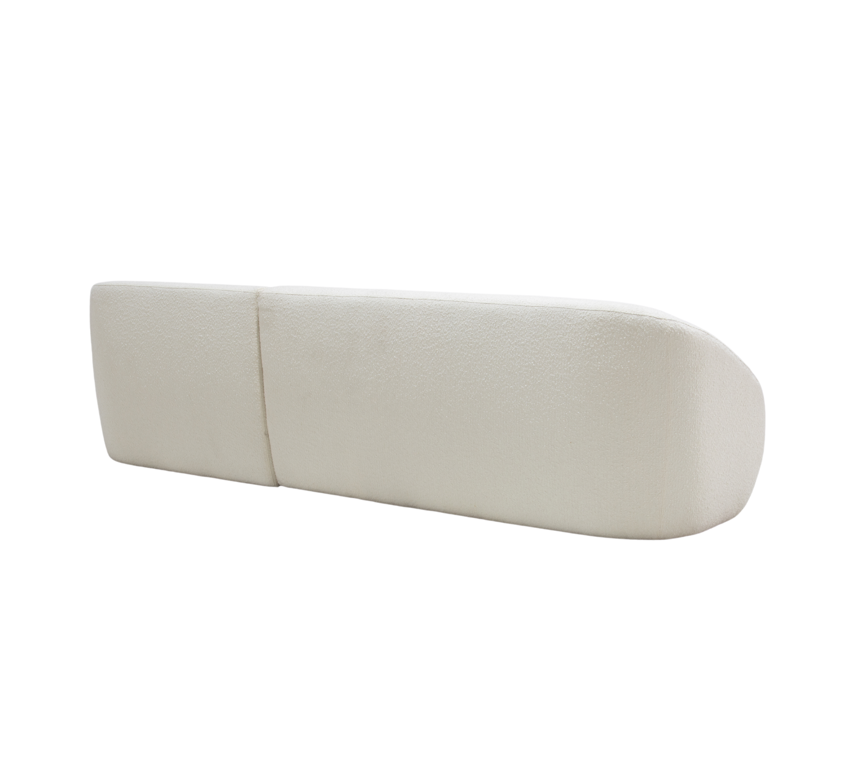 Blanca 3-Sitzer Sofa Récamiere Rechts Bouclé Off White