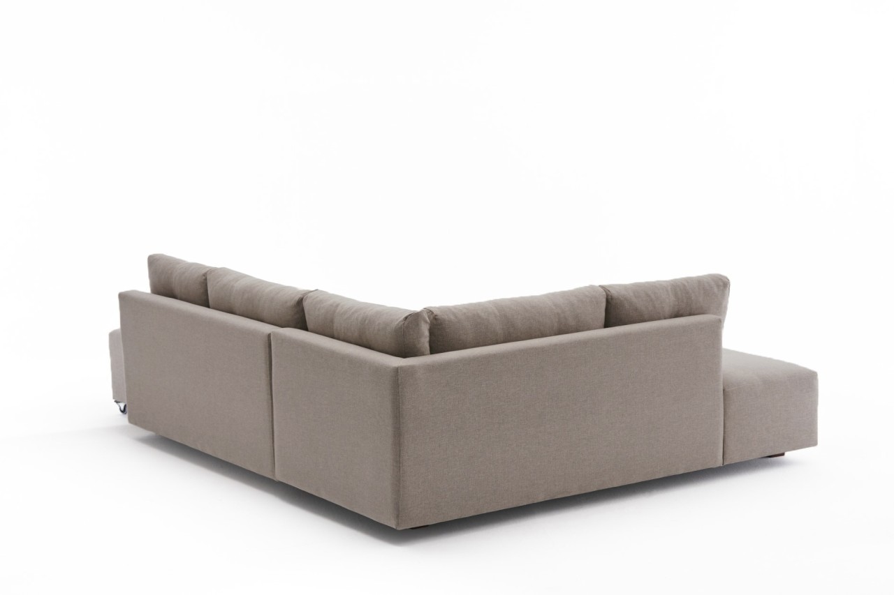 Manama Eckschlafsofa Links Cremefarbig