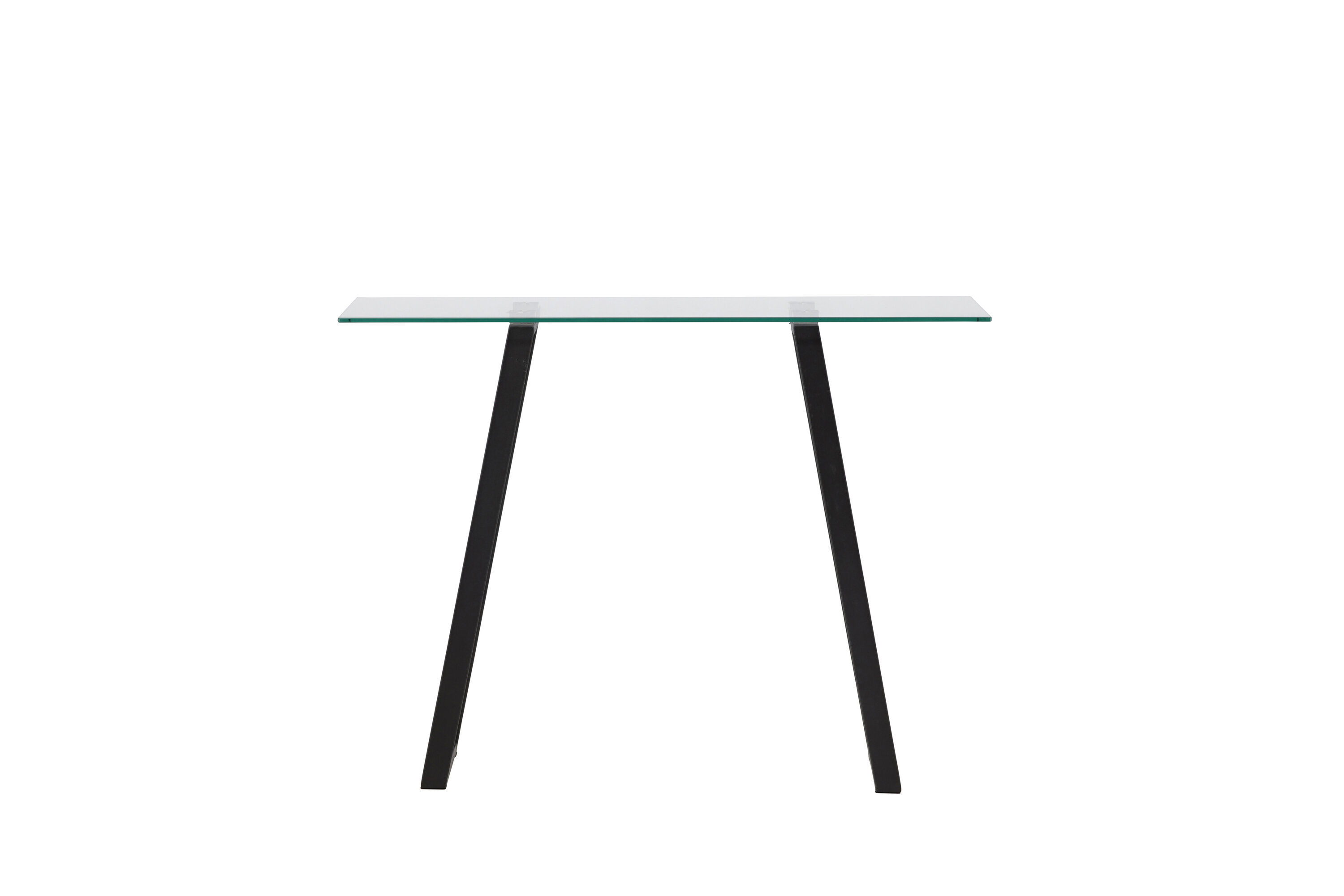 Horten Schreibtisch Stahl Glas Silber