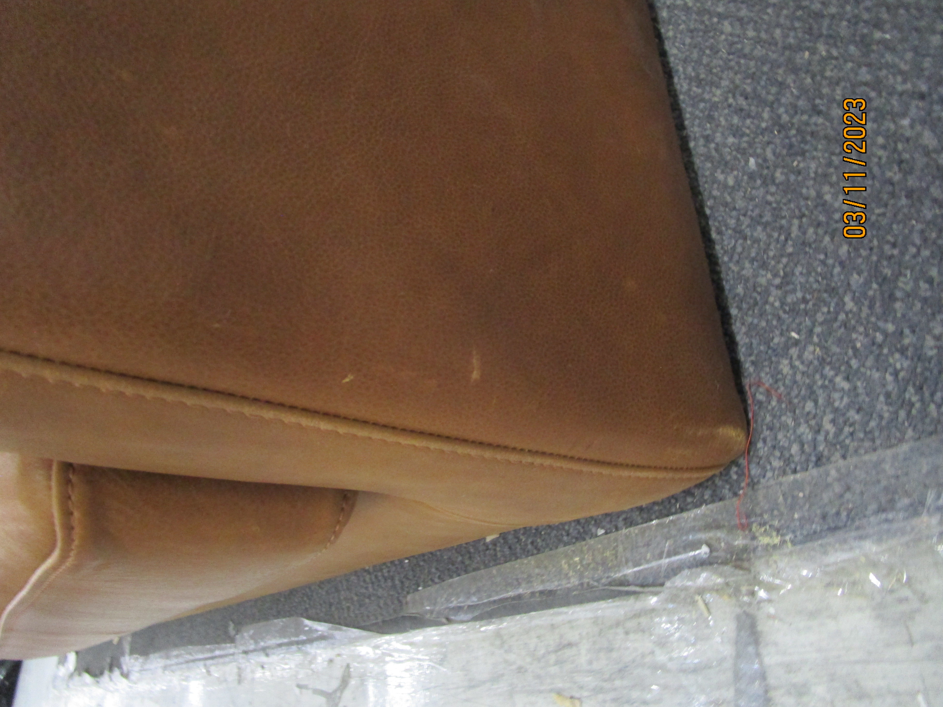 Astha Sofa 3-Sitzer Leder Bronze