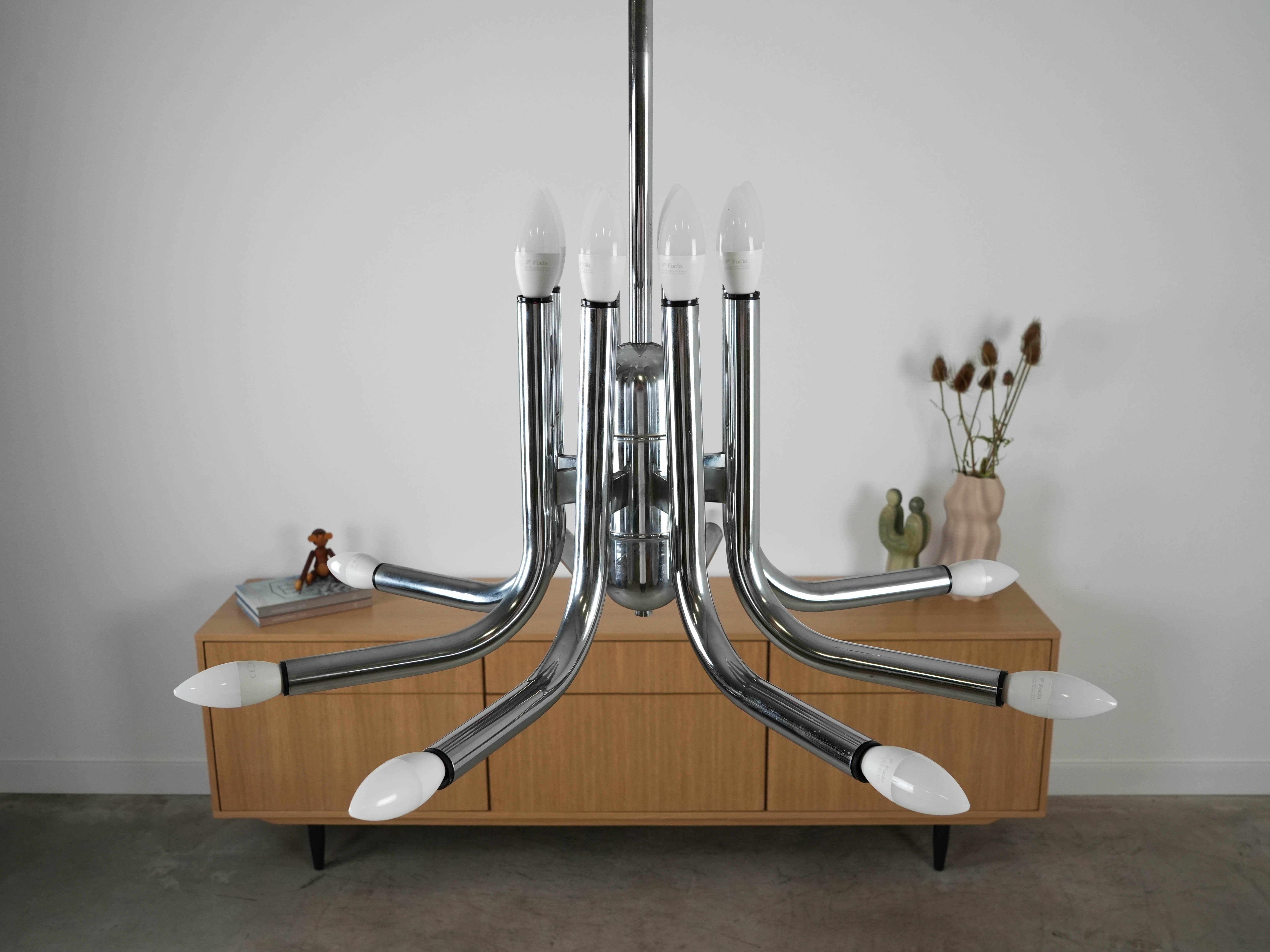 Pendelleuchte Metall 1970er Jahre