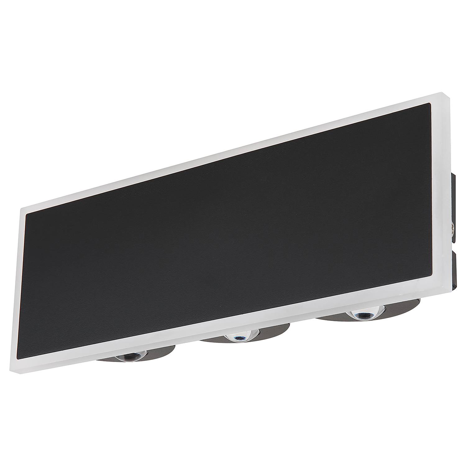 3-Light Wall Lamp Saidy Iron Acrylic Glass