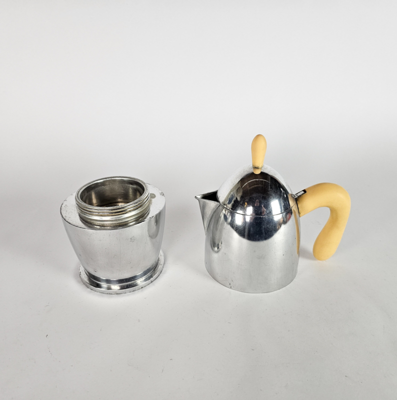  Vintage Espressokocher Silber 1990er Jahre 