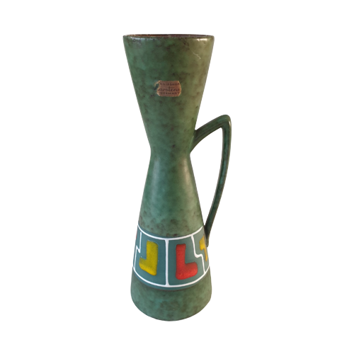 Vintage Vase Kermaik Mehrfarbig