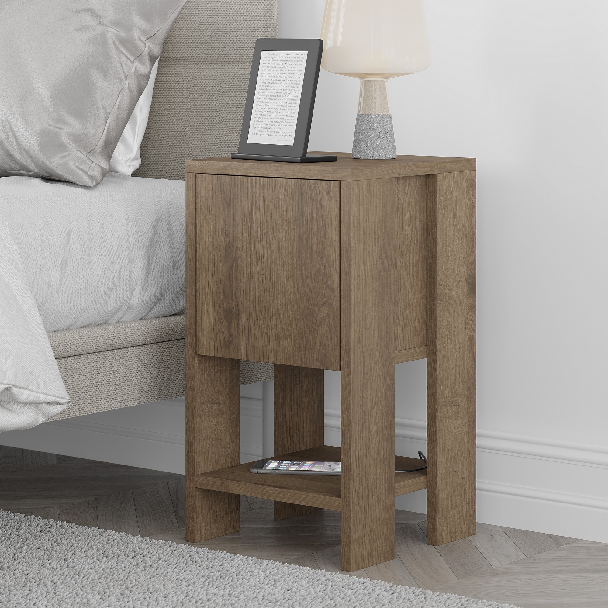 Ema Nightstand Brown