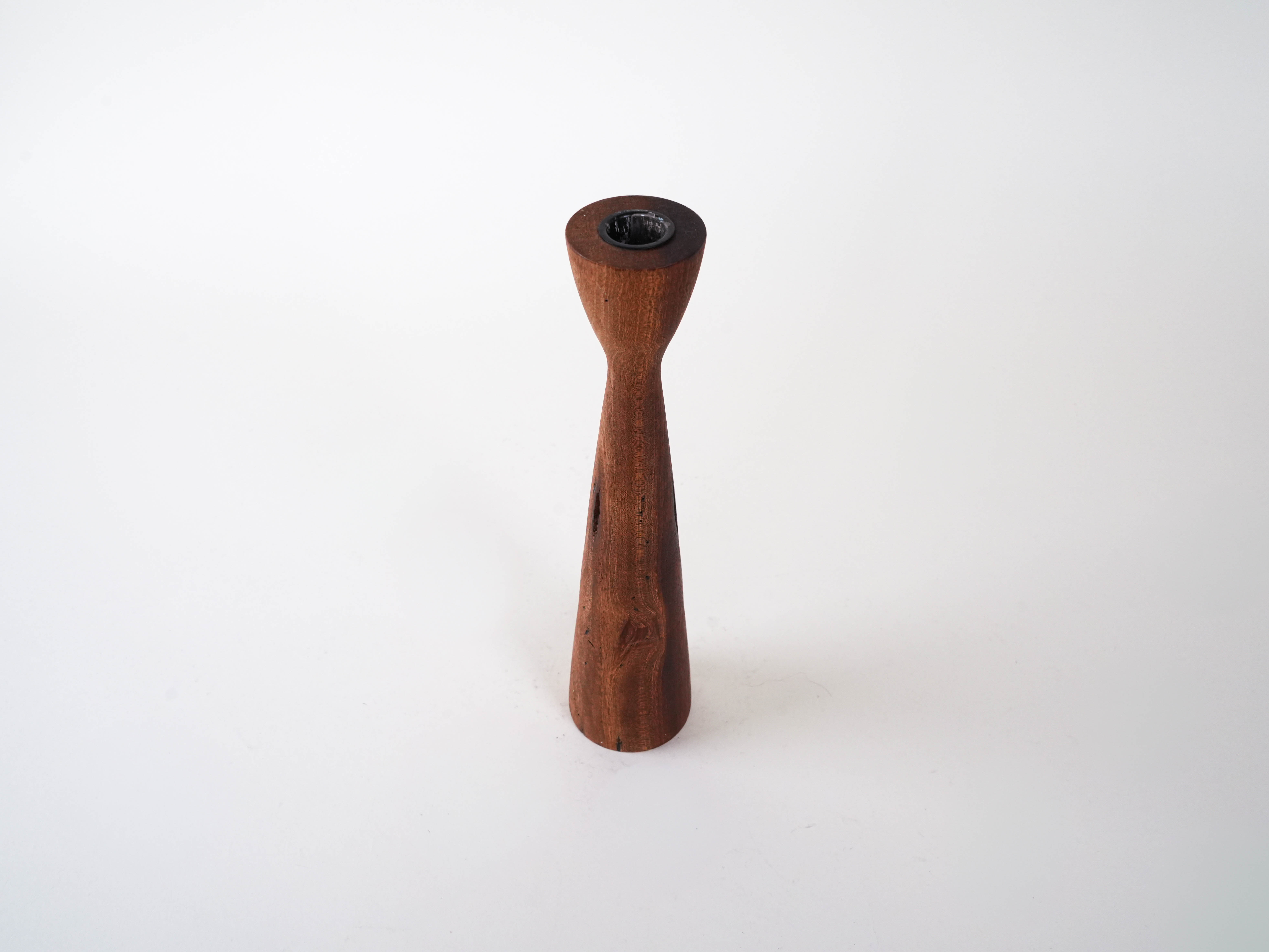 Teak Candlestick 1960s